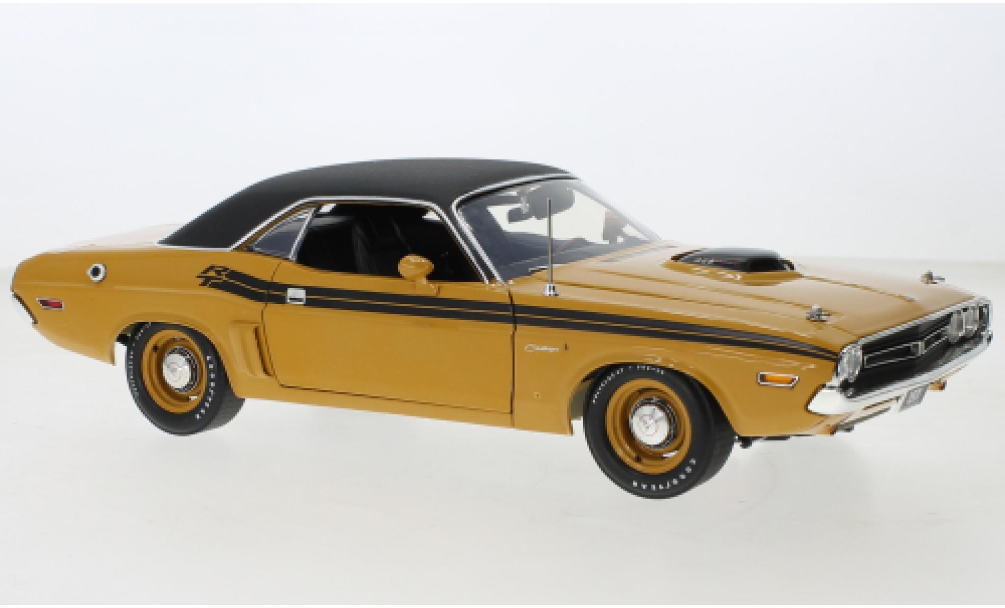 Dodge Challenger 1/18 ACME R/T Hemi bruin/zwart 1971 modelauto