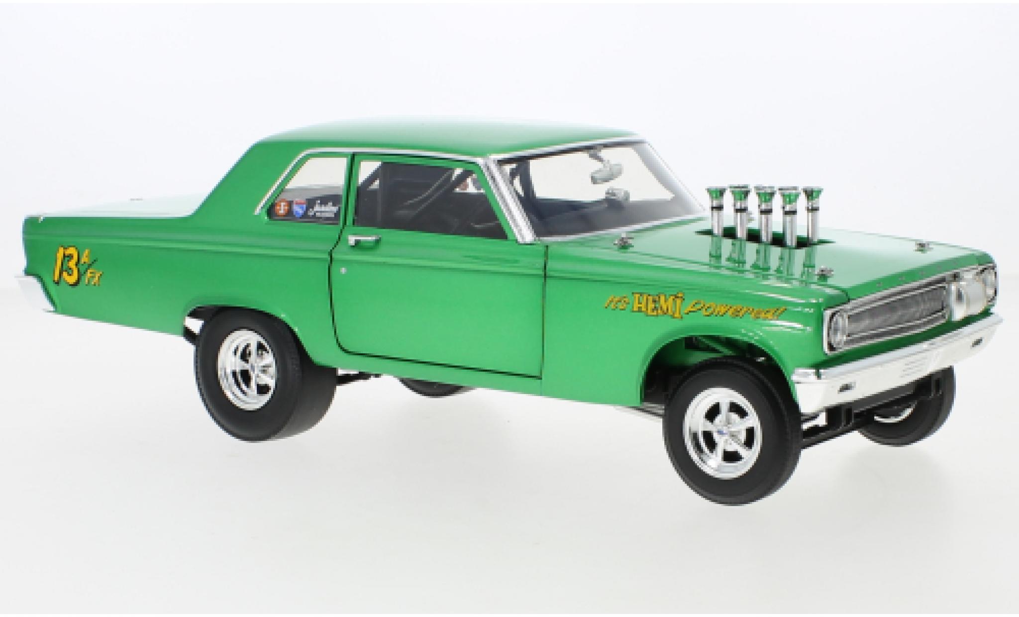 Dodge Coronet 1/18 ACME AWB metallic groen 1965 modelauto
