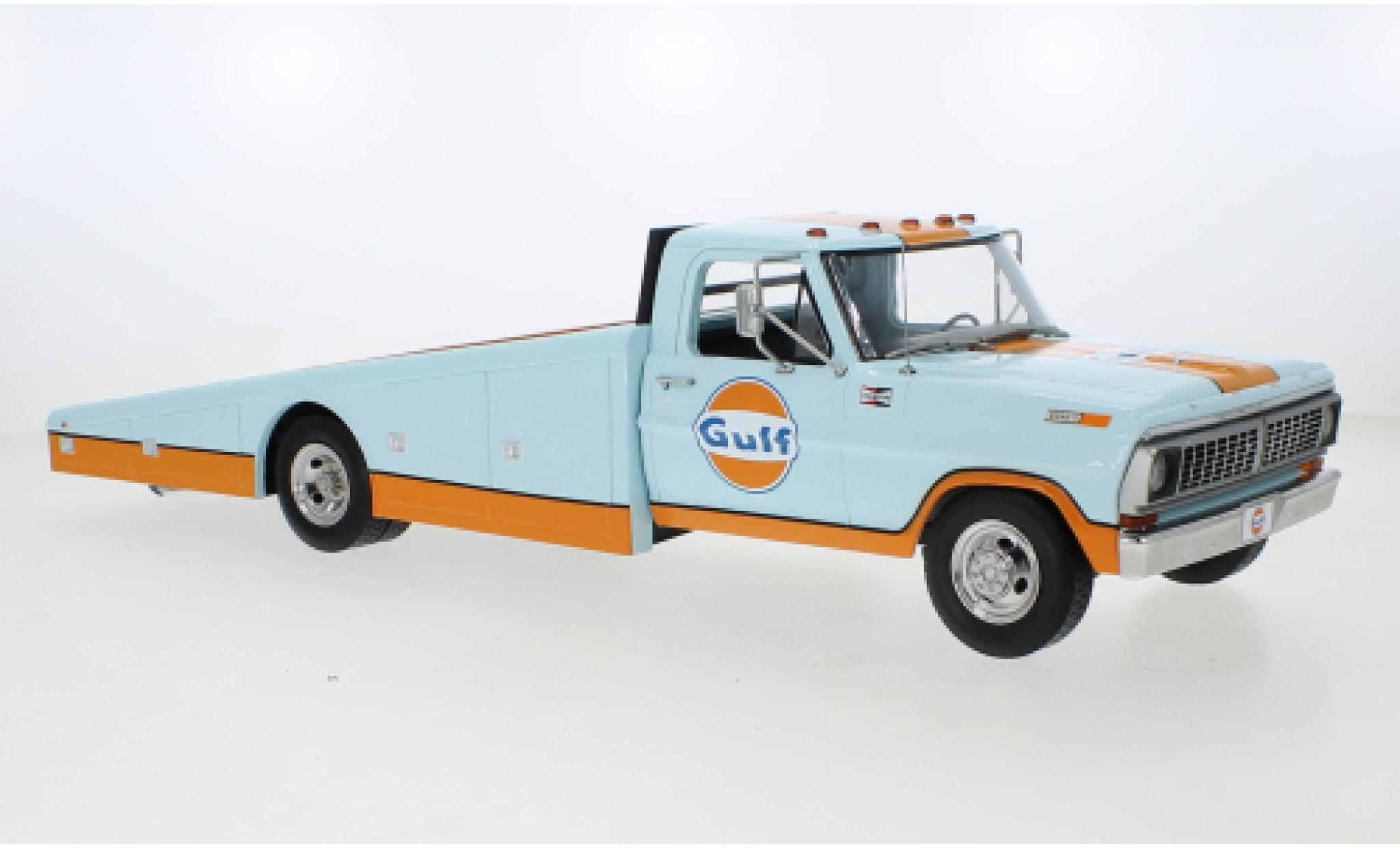 Ford F-350 1/18 ACME Ramp Truck Gulf Racing Team 1970 modelauto