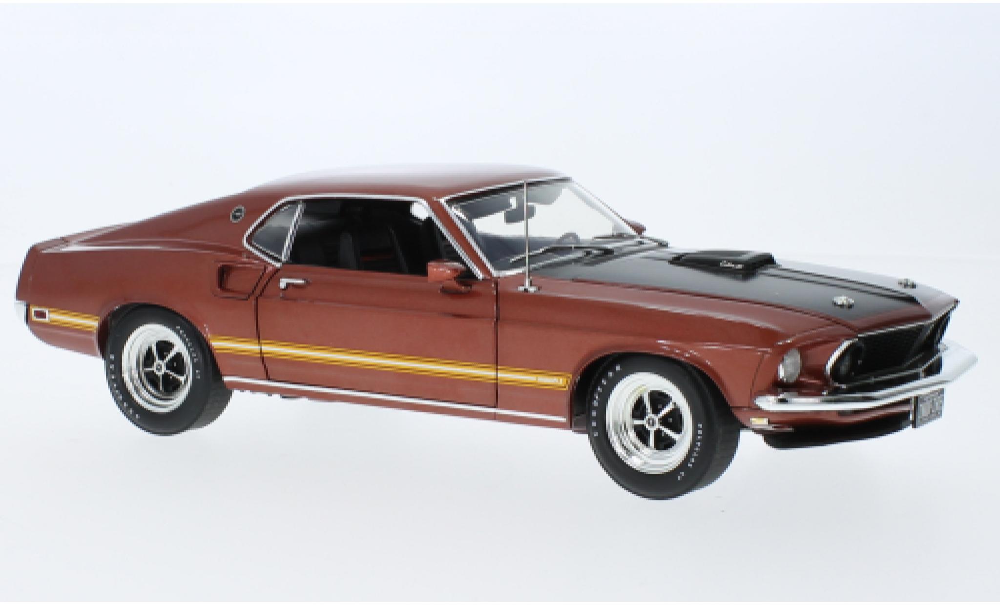 Ford Mustang 1/18 ACME Mach 1 428 Cobra Jet rood 1969 modelauto