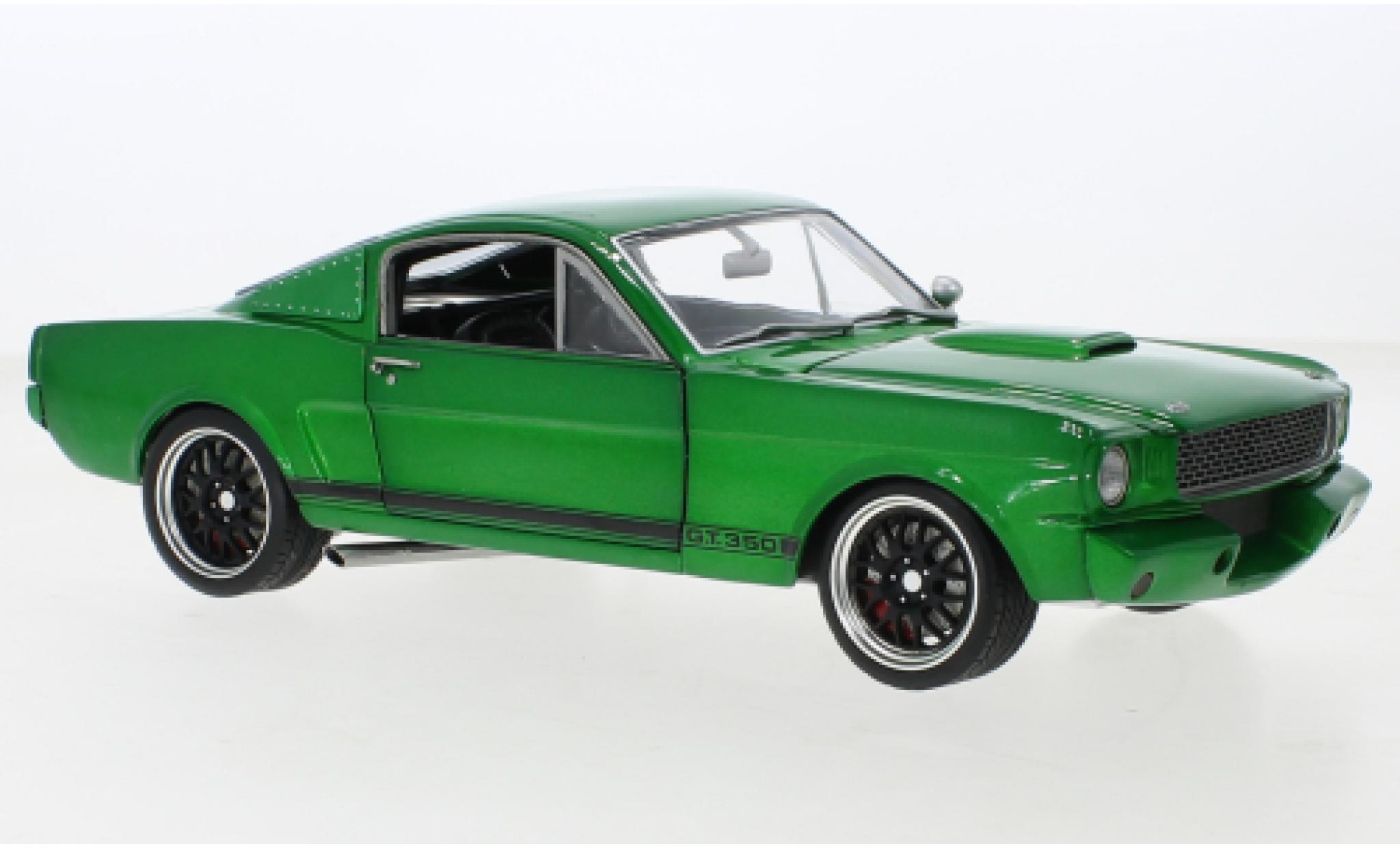 Shelby GT 1/18 ACME Ford Mustang 350 R metallic groen Green Hornet 1965 modelauto