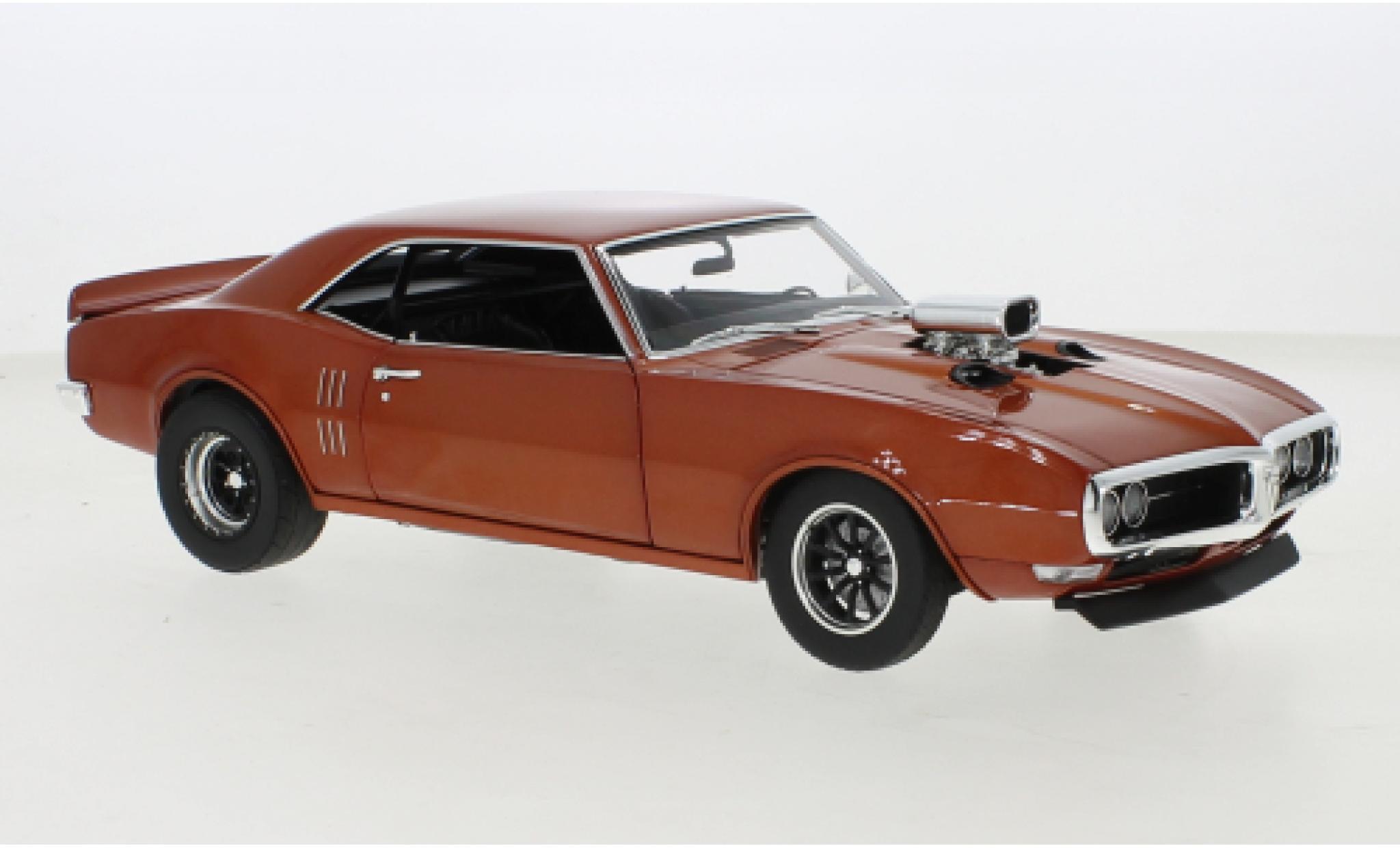Pontiac Firebird 1/18 ACME metallic oranje Drag Outlaws 1968 modelauto