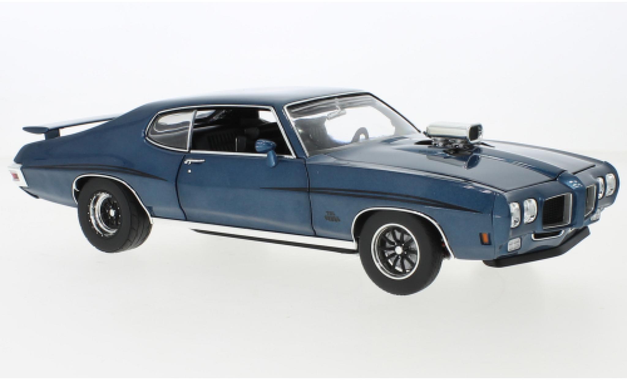 Pontiac GTO 1/18 ACME Judge metallic blauw Drag Outlaws 1970 modelauto