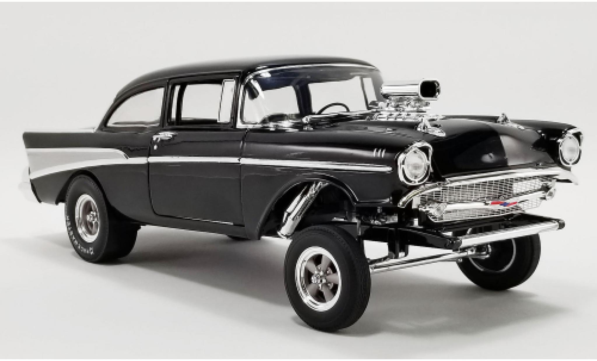 Chevrolet Bel Air 1/18 ACME Gasser zwart 1957 Night Stalker modelauto