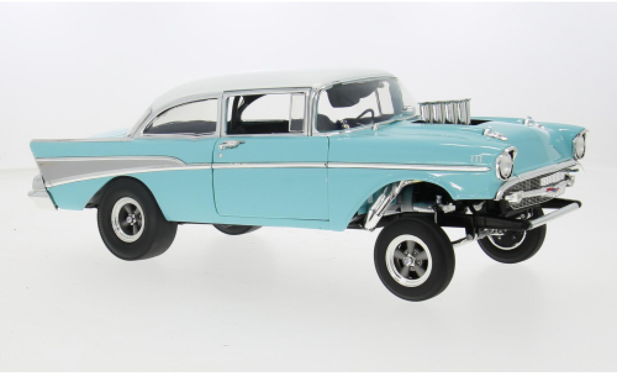 Chevrolet Bel Air 1/18 ACME turquoise/wit 1957 1:18 modelauto