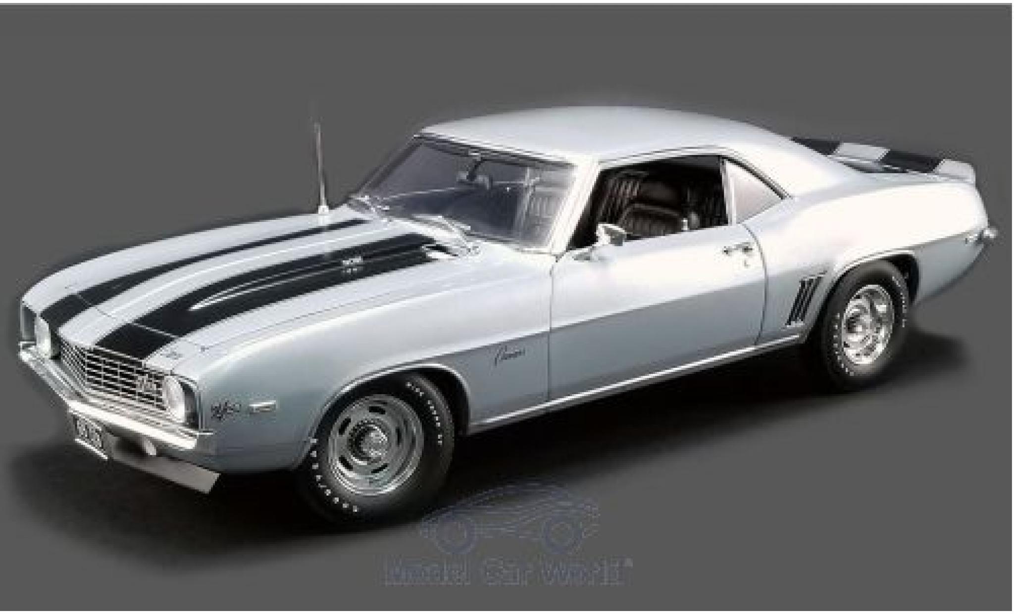 Chevrolet Camaro 1/18 ACME Z28 grijs/zwart 1969 modelauto