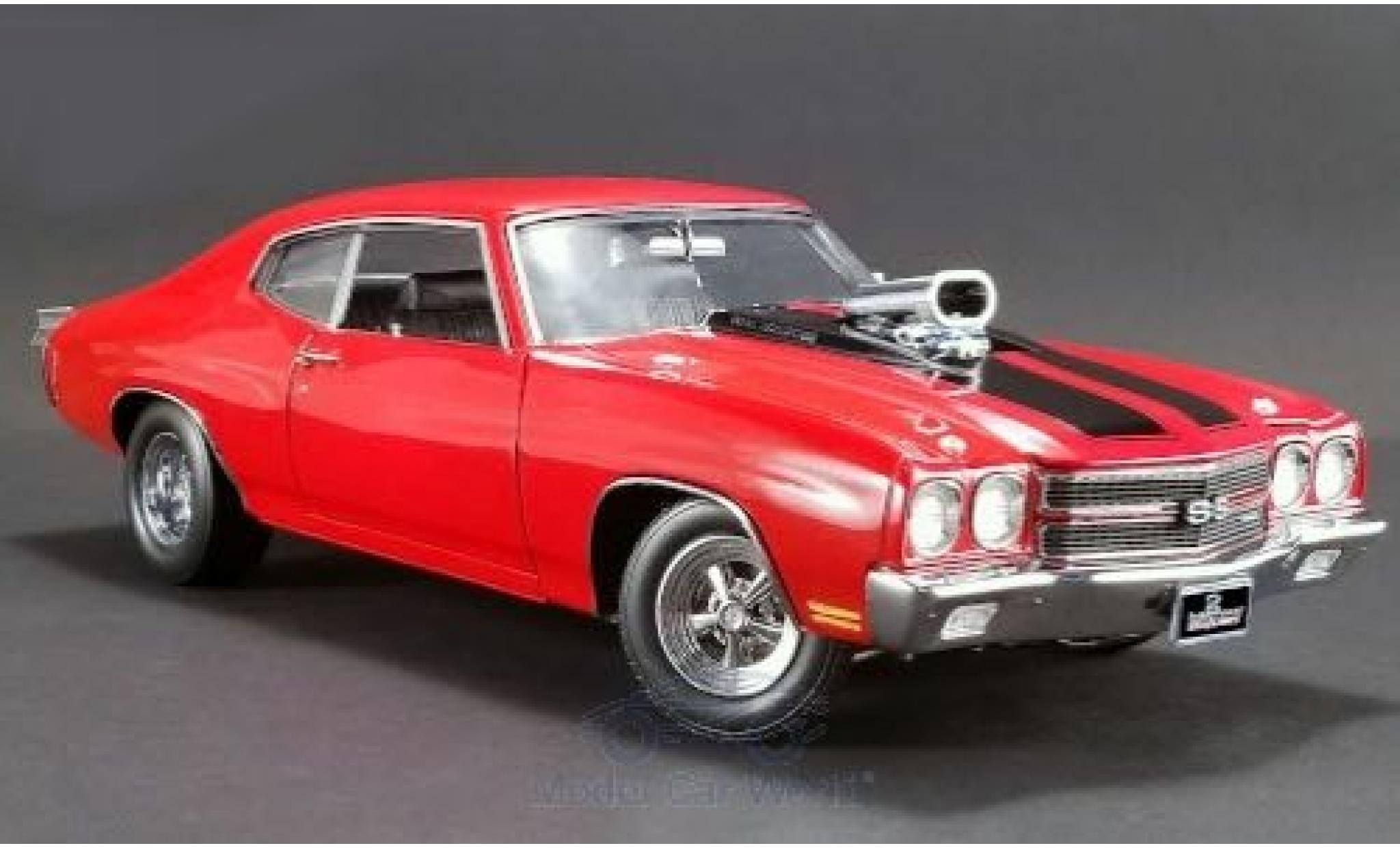 Chevrolet Chevelle 1/18 ACME SS Drag Outlaws rood/zwart 1970 modelauto