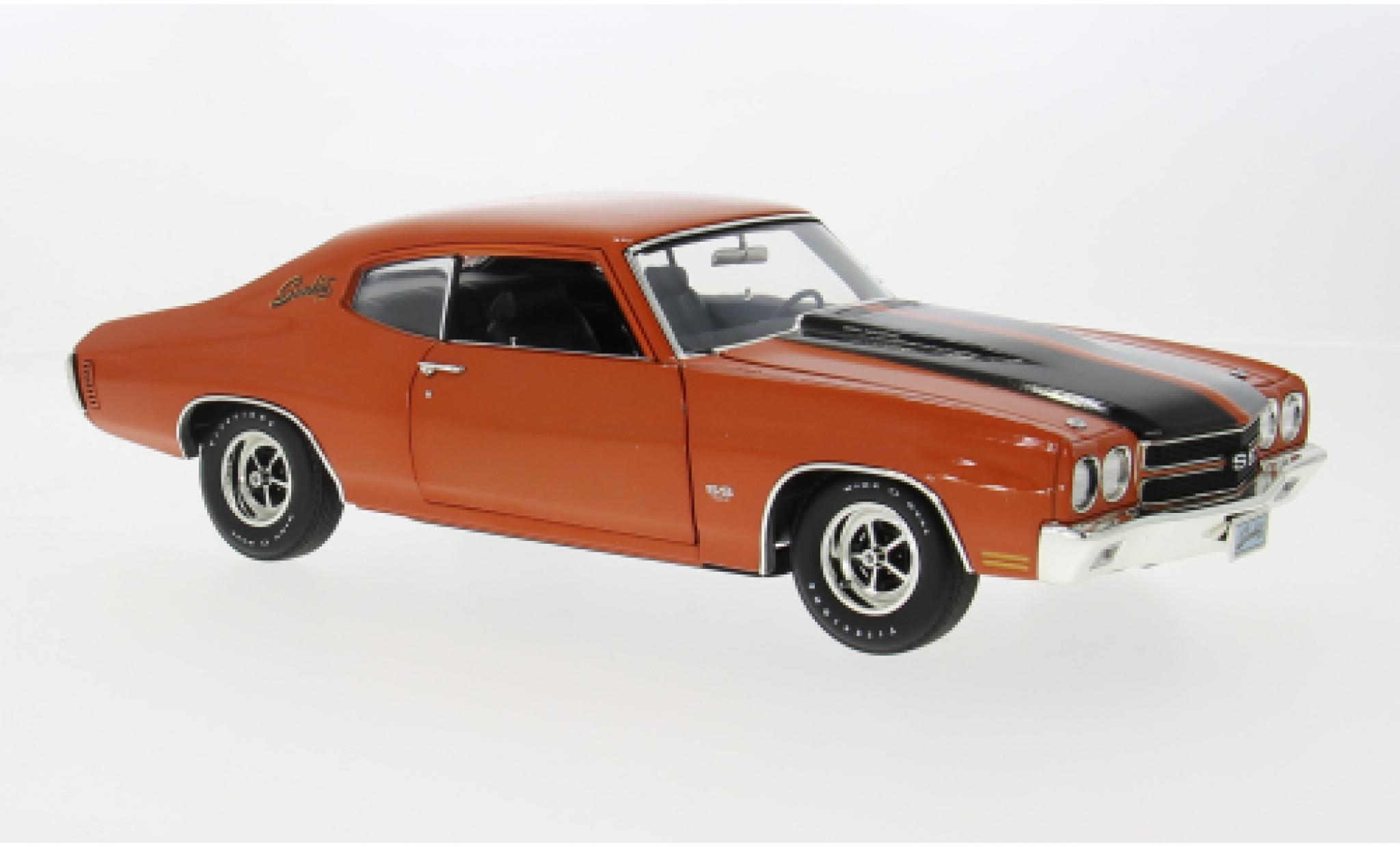 Chevrolet Chevelle 1/18 ACME SS oranje/zwart 1970 1:18 modelauto