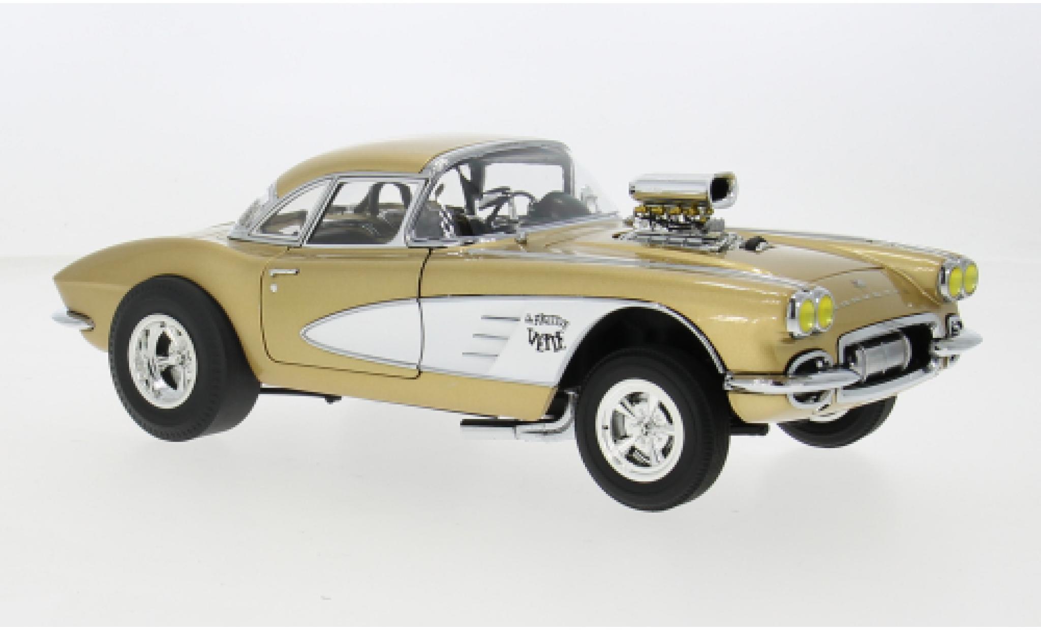 Chevrolet Corvette 1/18 ACME Gasser bronze/geel 1961 1:18 modelauto