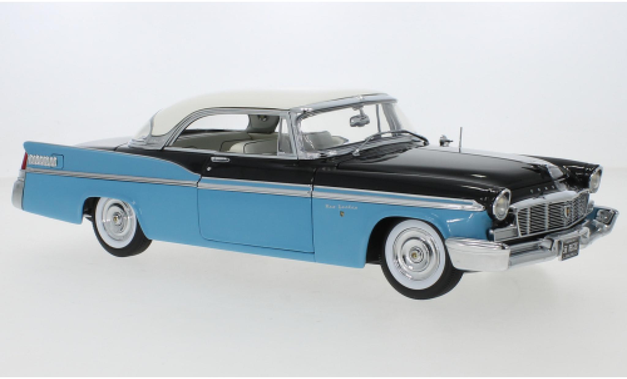 Chrysler New Yorker 1/18 ACME St. Regis zwart/metallic blauw 1956 modelauto