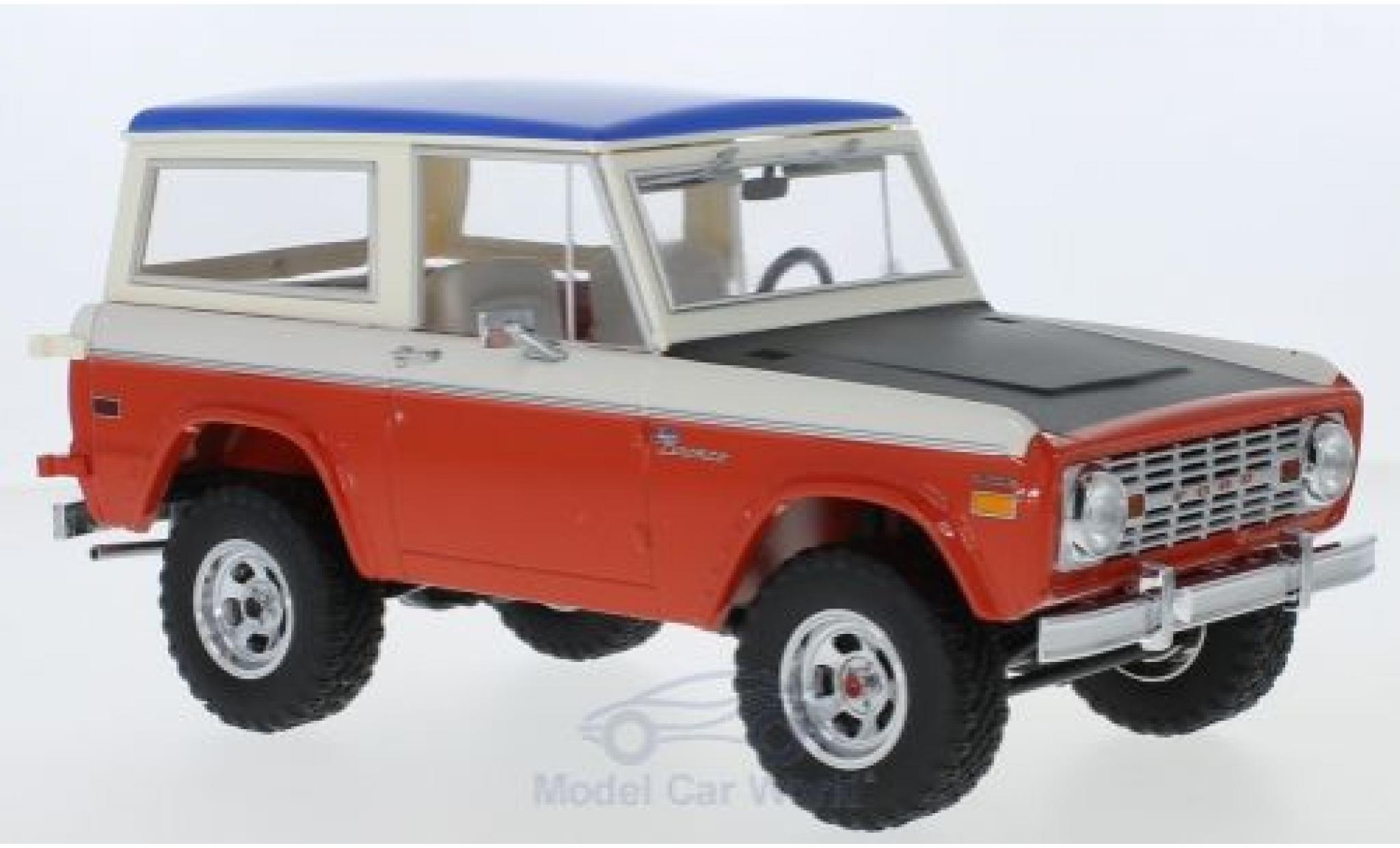 Ford Bronco 1/18 ACME Baja Bill Strope Edition rood/wit 1971 modelauto