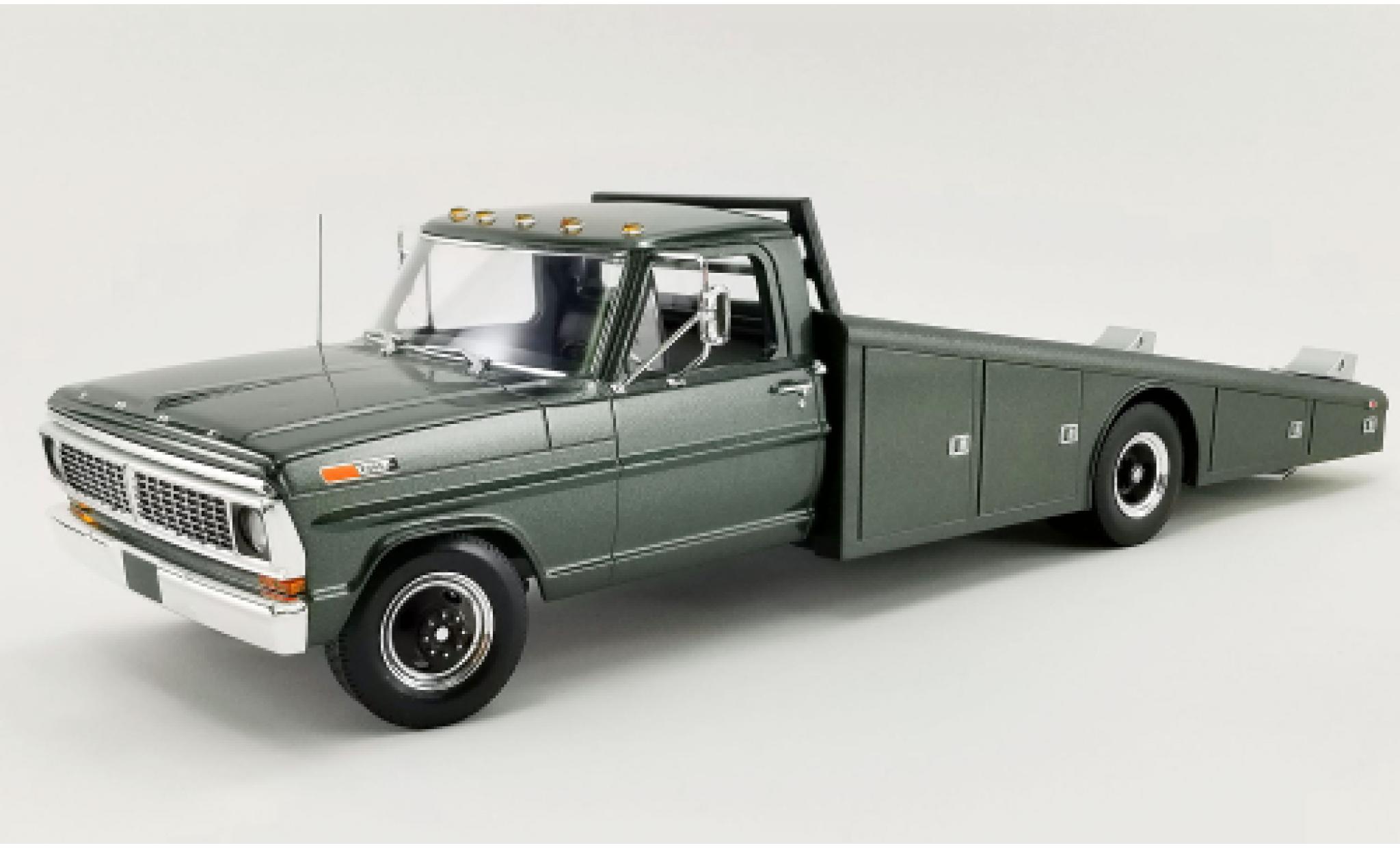 Ford F-350 1/18 ACME Ramp Truck metallic groen 1970 modelauto