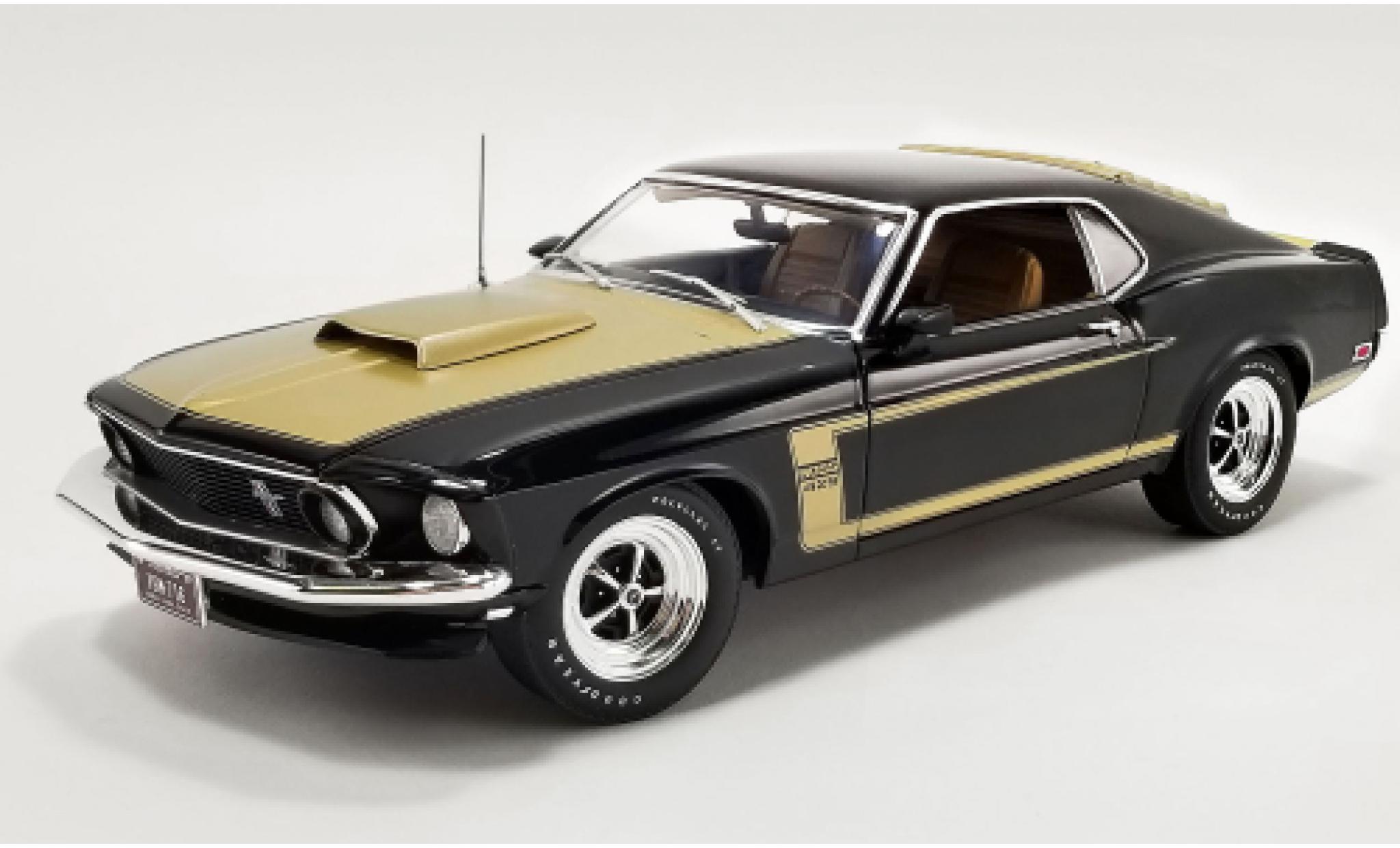 Ford Mustang 1/18 ACME Boss 429 Proodotype zwart/gold 1969 modelauto
