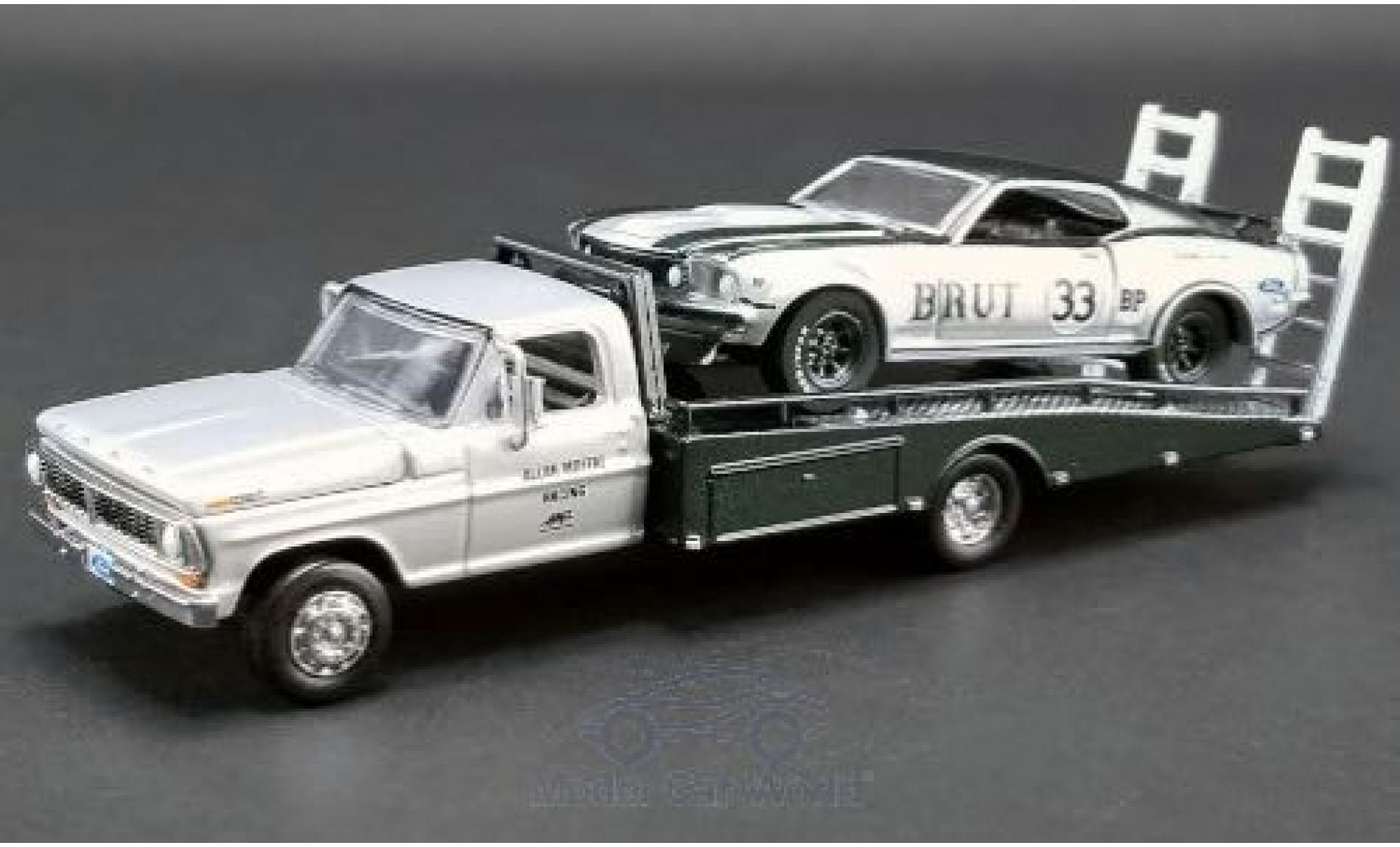 Ford Mustang 1/64 ACME Trans Am No.33 Allan Moffat Racing Trans-Am 1969 mit F-350 Ramp Truck A.Moffat modelauto