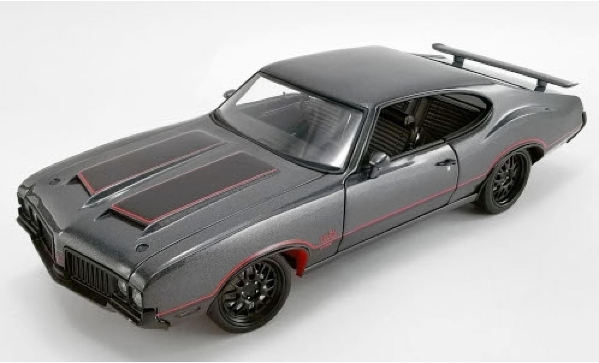 Oldsmobile 442 1/18 ACME W30 Street Fighter metallic anthrazit/matt-zwart 1970 modelauto