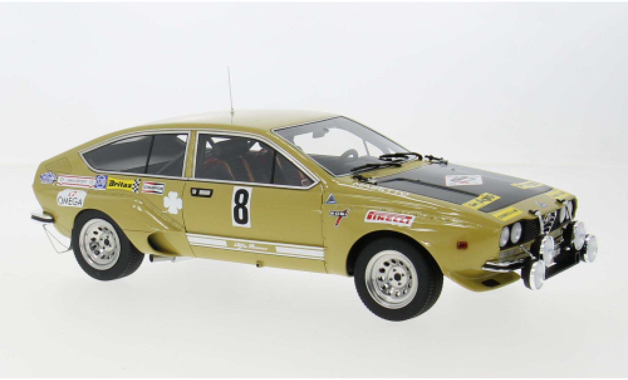 Alfa Romeo Alfetta 1/18 Lucky Step Models GT Gr.2 Rally 4 Regioni 1975 #8 F.Svizzero/G.Masetto 1:18 modelauto