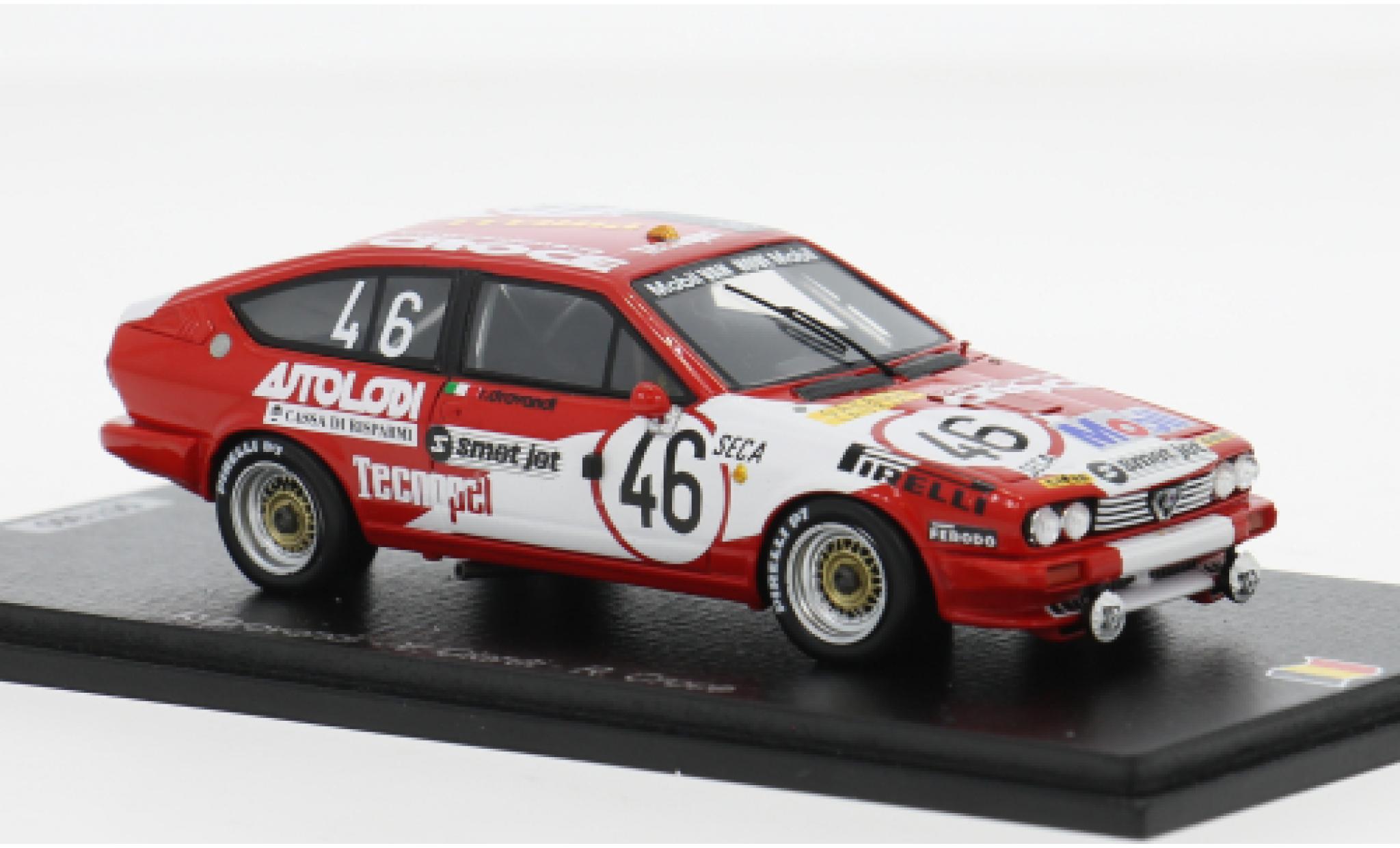 Alfa Romeo GT 1/43 Spark V6 24h Spa 1982 #46 R.Drovandi/V.Ciardi 1:43 modelauto