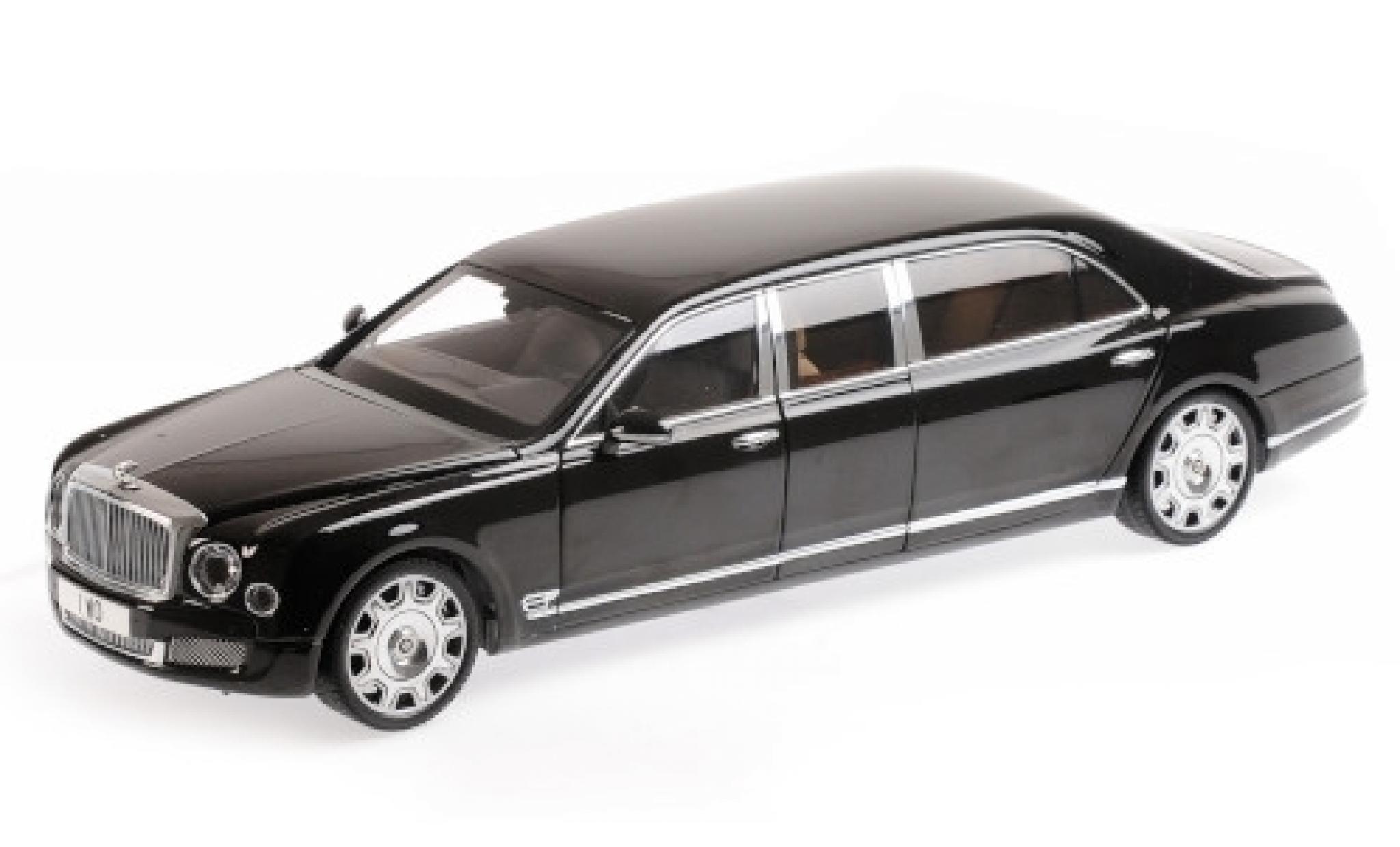Bentley Mulsanne 1/18 Almost Real Grand Sedan by Mulliner zwart 2017 modelauto