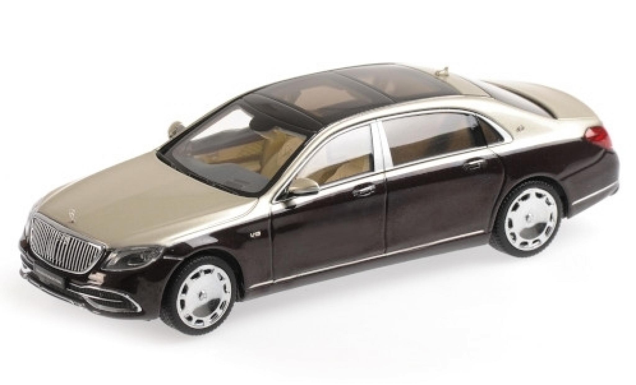 Mercedes Classe S 1/43 Almost Real Maybach S650 (V222) metallic rood/metallic beige 2019 modelauto