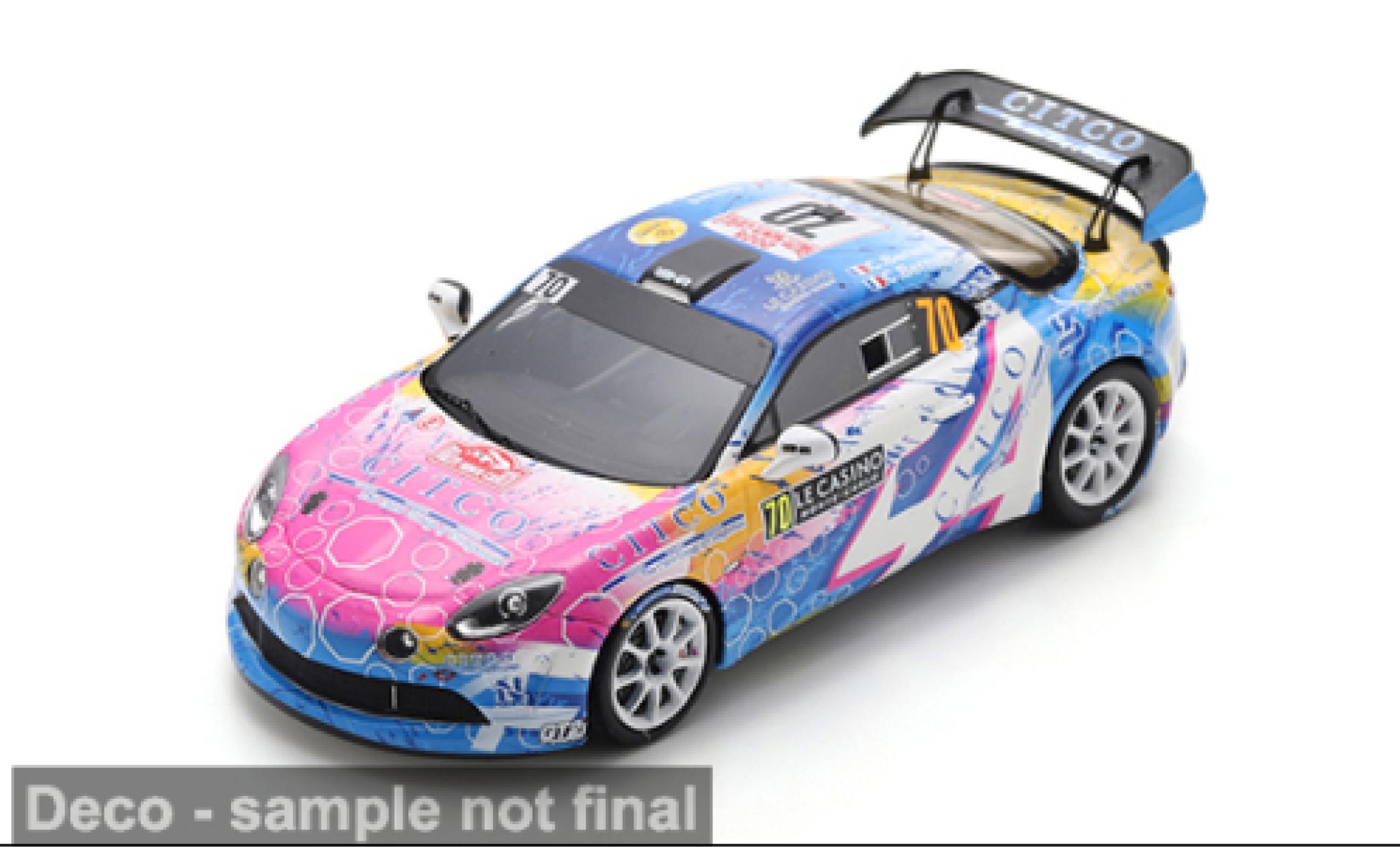 Alpine A110 1/43 Spark Rally RGT Rally Monte Carlo 2025 #70 C.Berard/C.Bernabo 1:43 modelauto