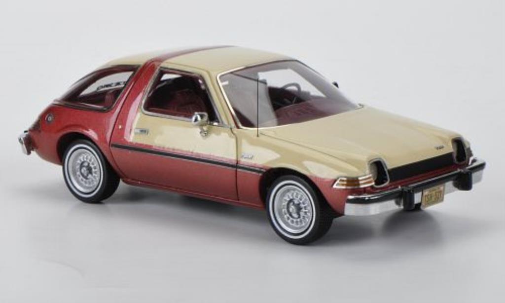 AMC Pacer 1/43 Neo beige/rood 1975 modelauto