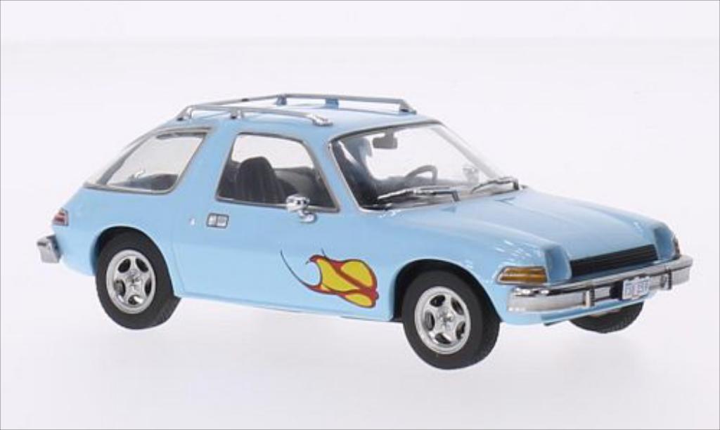 AMC Pacer 1/43 Greenlight blauw/Dekor 1977 modelauto