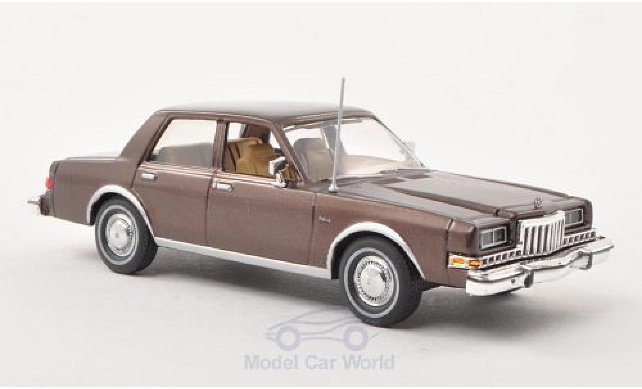 Dodge Diplomat 1/43 American Heritage Models metallic bruin 1985 modelauto