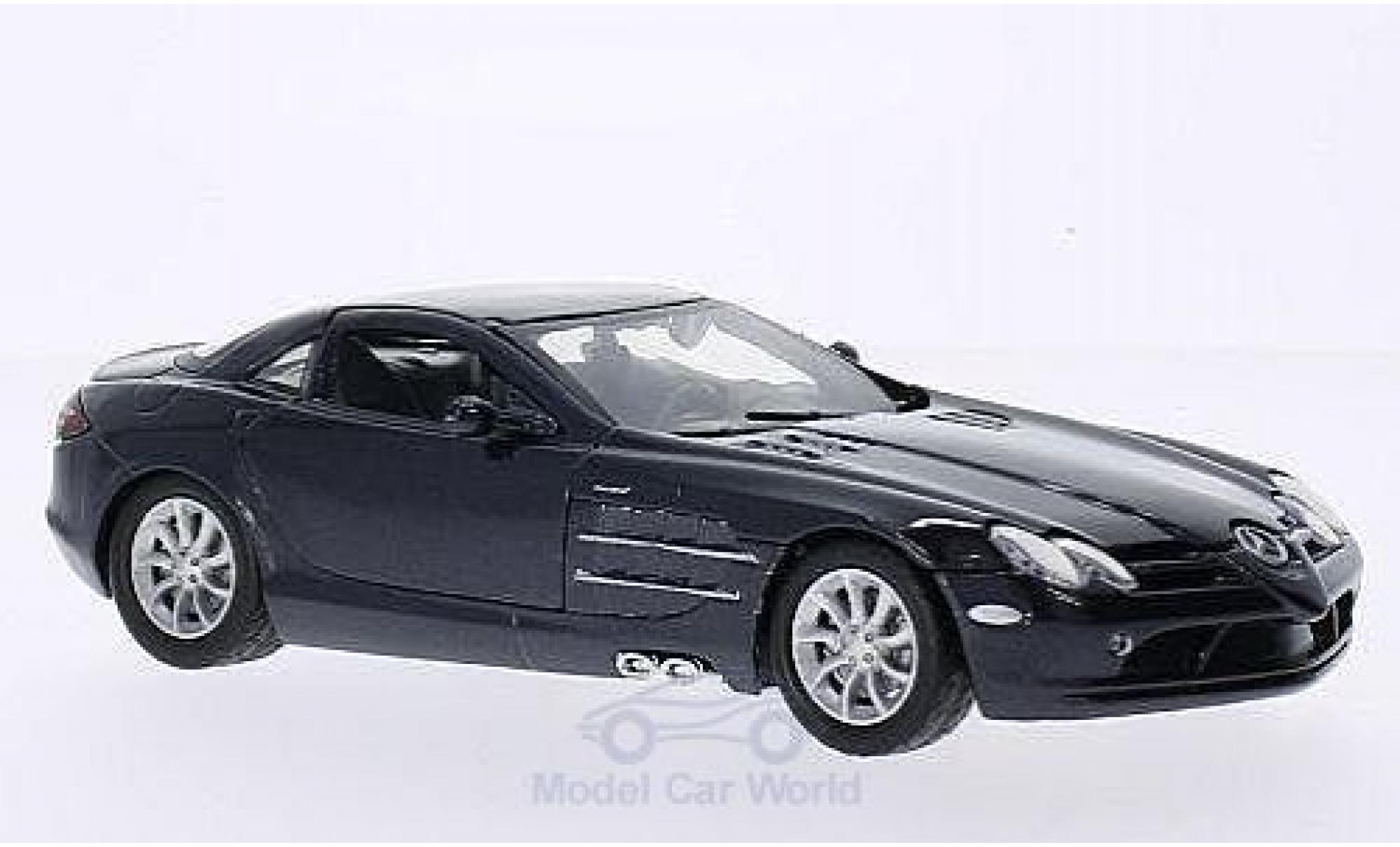 Mercedes SLR 1/24 Motormax McLaren metallic grijs modelauto