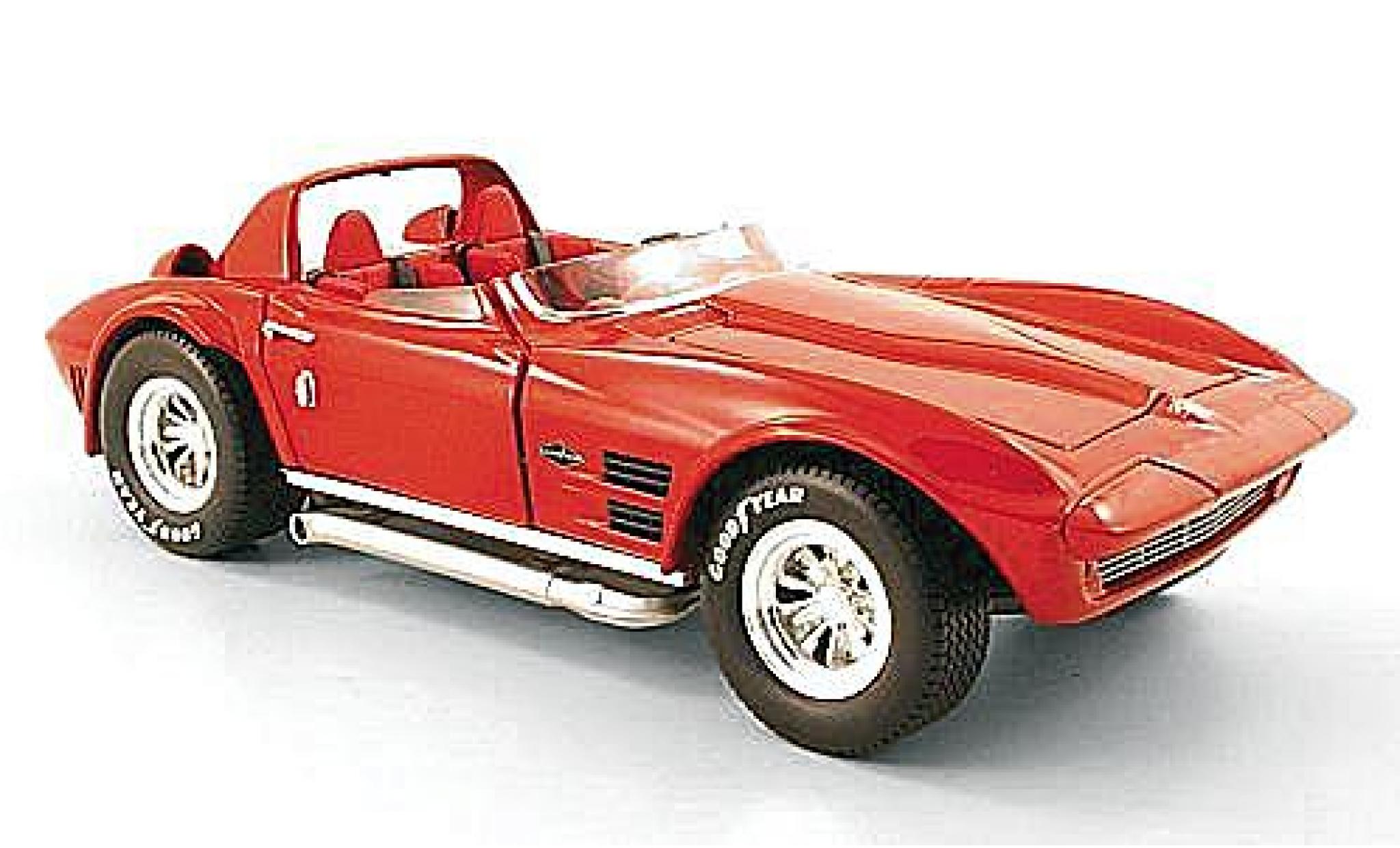 Chevrolet Corvette 1/18 Yat Ming Grand Sport rood 1964 modelauto