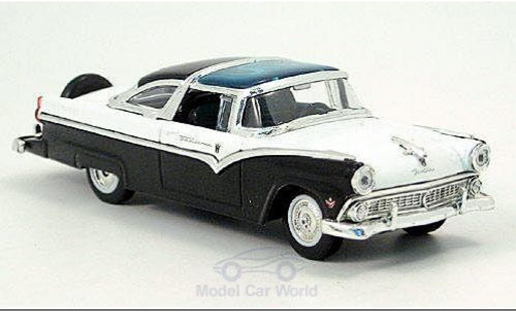 Ford Crown 1/43 Yat Ming Victoria wit/zwart 1955 modelauto