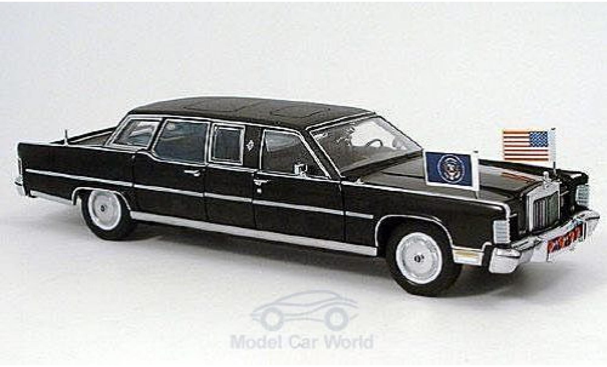 Lincoln Continental 1/24 Yat Ming Reagan Car 1972 US-Standarten liegen bei modelauto