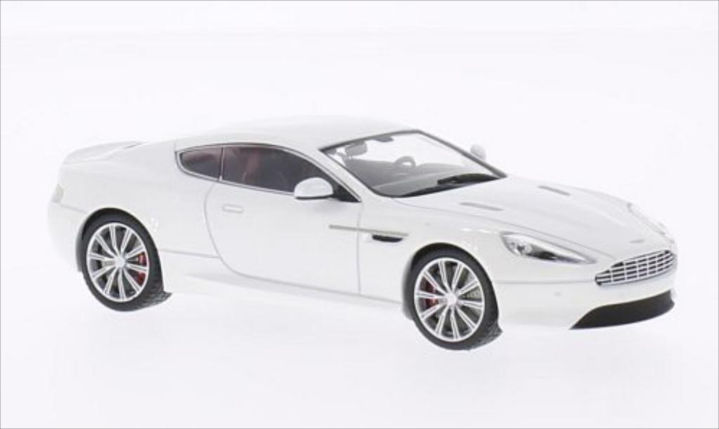 Aston Martin DB9 1/43 Kyosho metallic wit 2013 modelauto