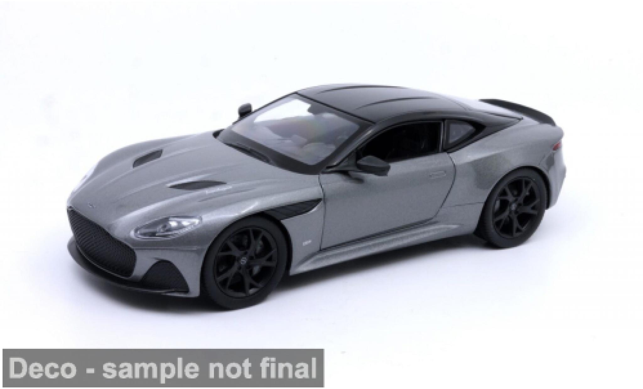 Aston Martin DBS 1/24 Welly grijs/zwart 1:24 modelauto