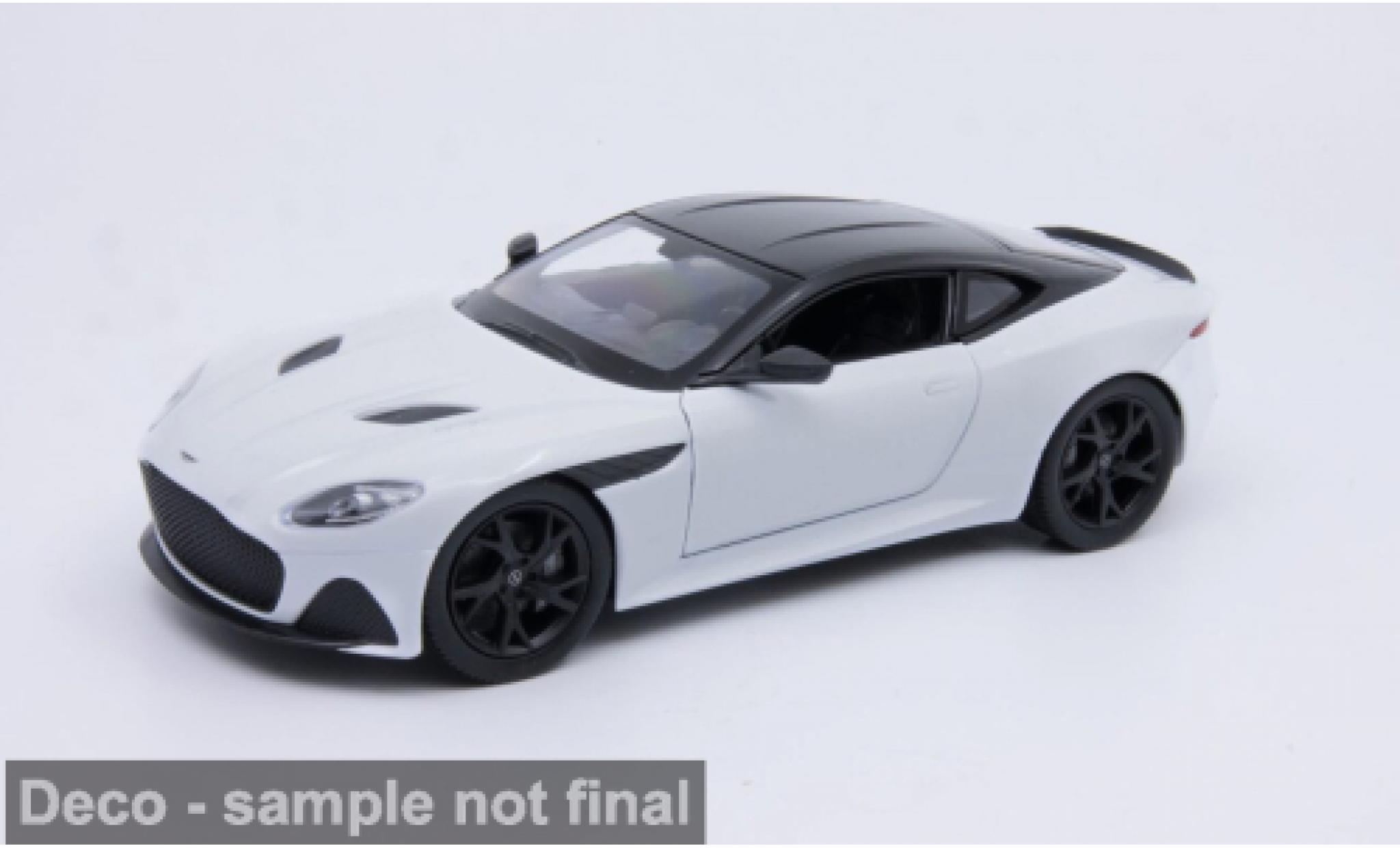 Aston Martin DBS 1/24 Welly wit/zwart 1:24 modelauto