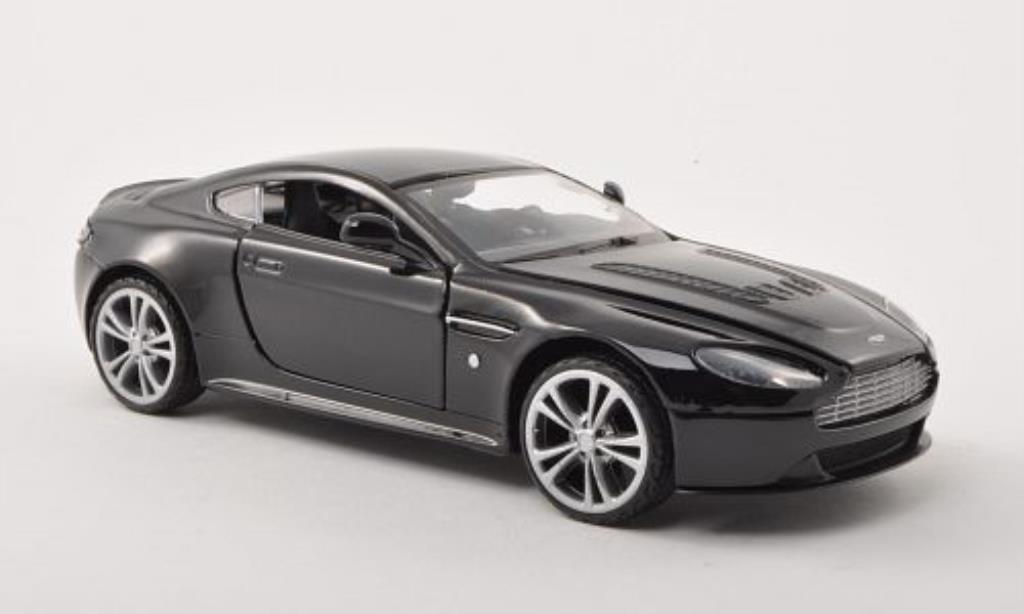 Aston Martin V12 Vantage 1/24 Motormax Vantage zwart LHD modelauto