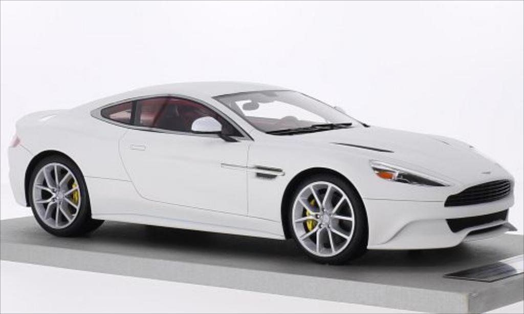 Aston Martin Vanquish 1/18 Tecnomodel Coupe matt-wit modelauto