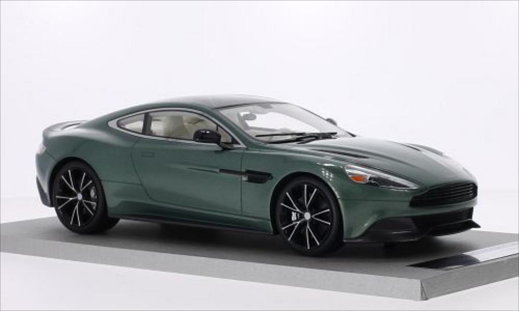 Aston Martin Vanquish 1/18 Tecnomodel Coupe metallic grun/zwart modelauto
