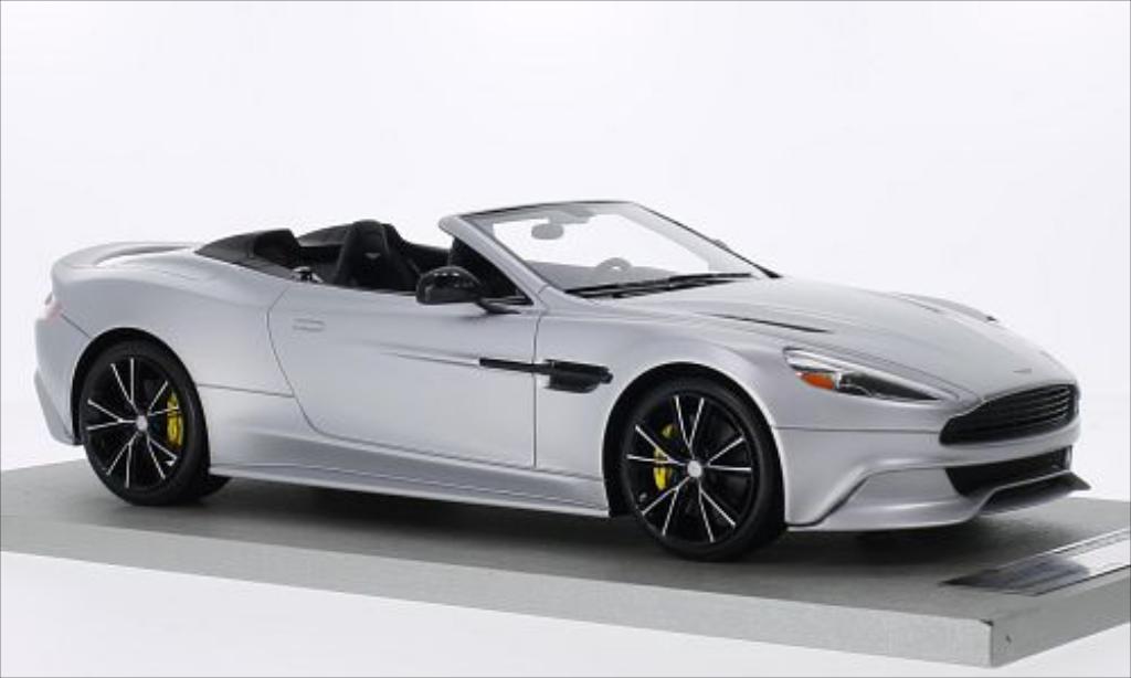 Aston Martin Vanquish 1/18 Tecnomodel Volante matt-grijs 2014 modelauto
