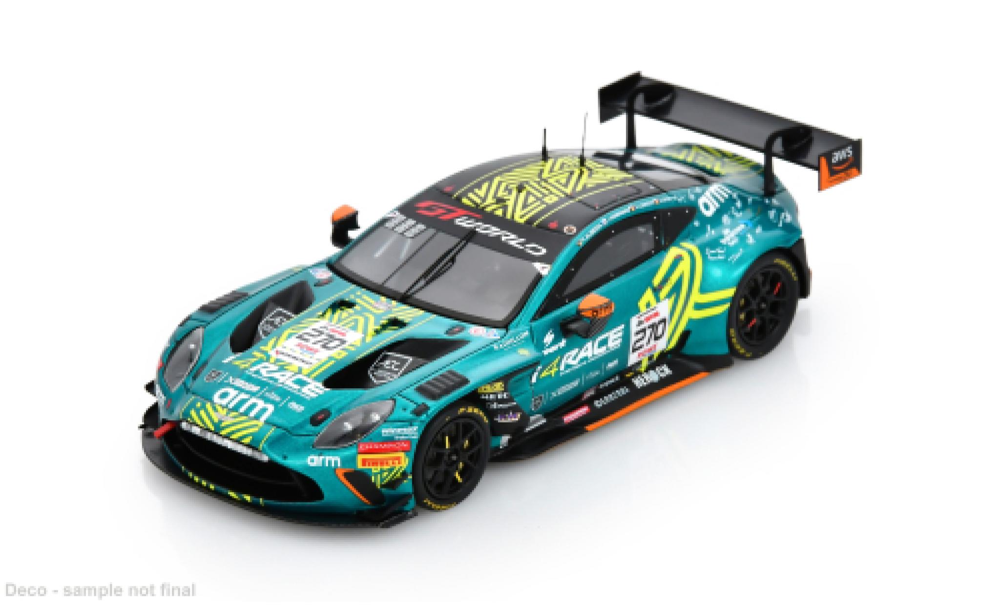 Aston Martin Vantage 1/43 Spark AMR GT3 EVO 24h Spa 2025 comtoyou Racing #270 A.Leroy/R.Almeida 1:43 modelauto