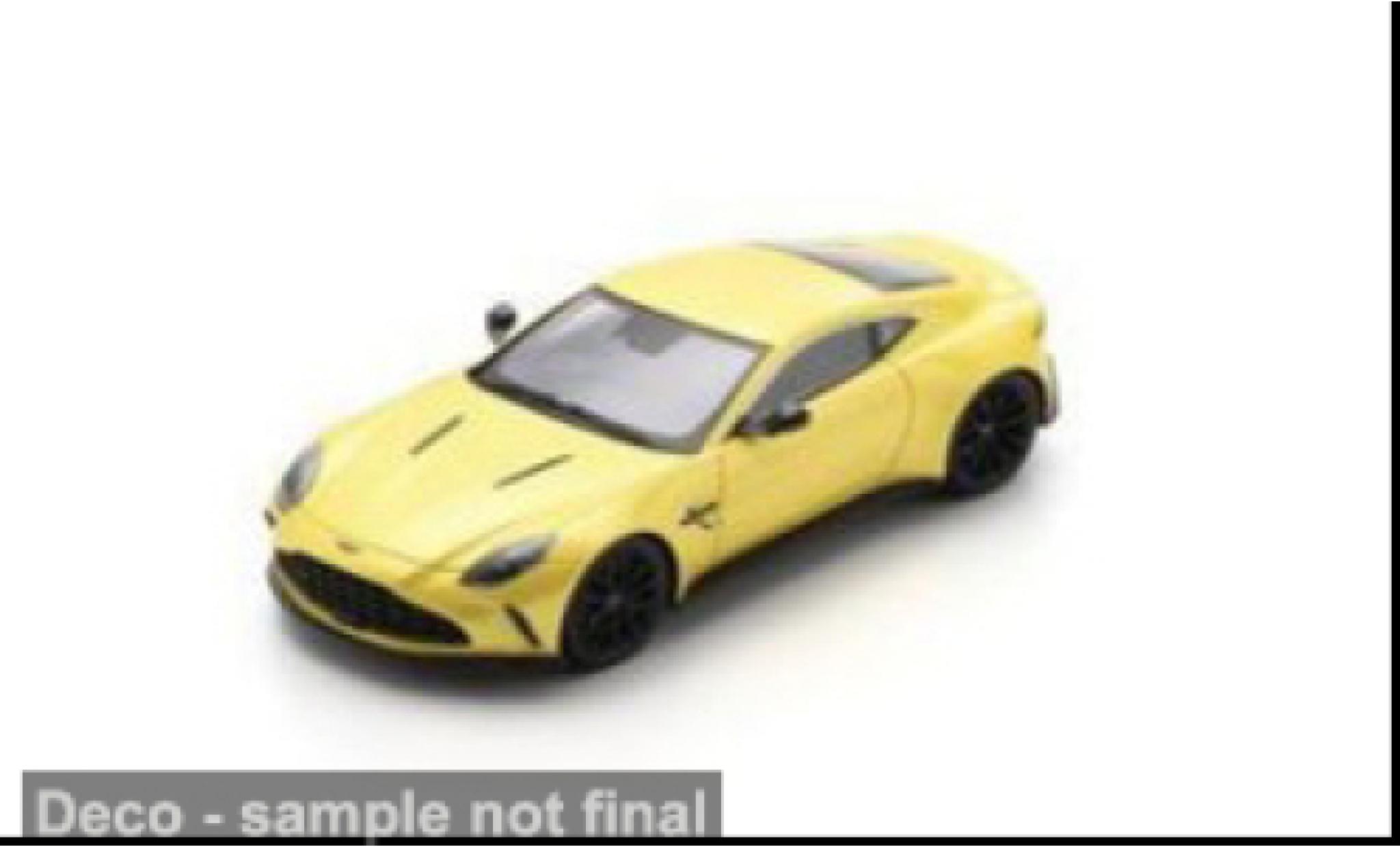 Aston Martin Vantage 1/43 Spark geel 2025 1:43 modelauto