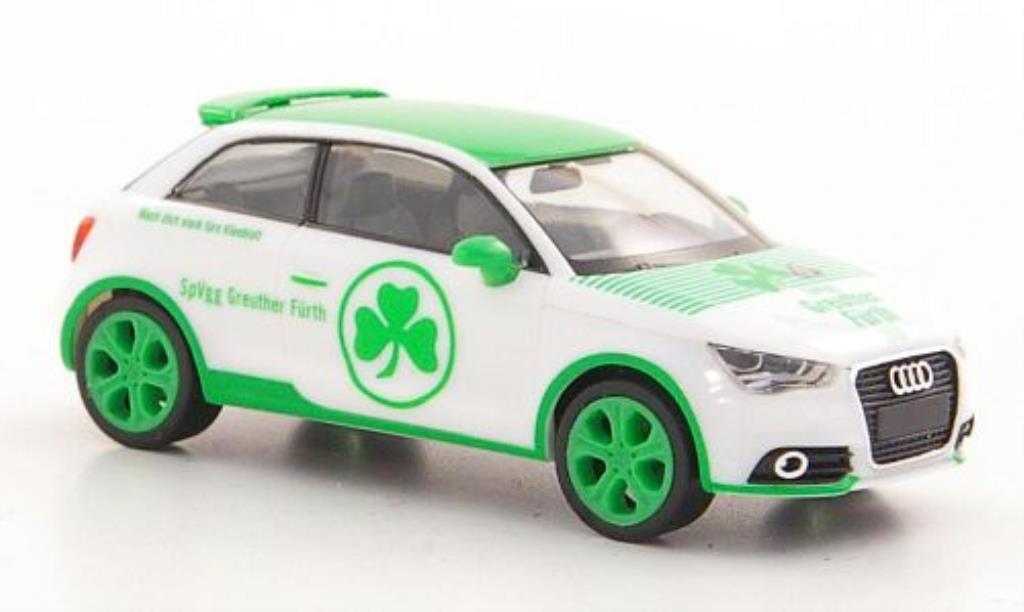 Audi A1 1/87 Herpa SpVgg Greuther Furth wit/grun modelauto