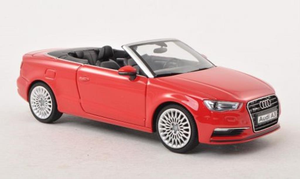 Audi A3 1/43 Herpa Cabriolet rood modelauto