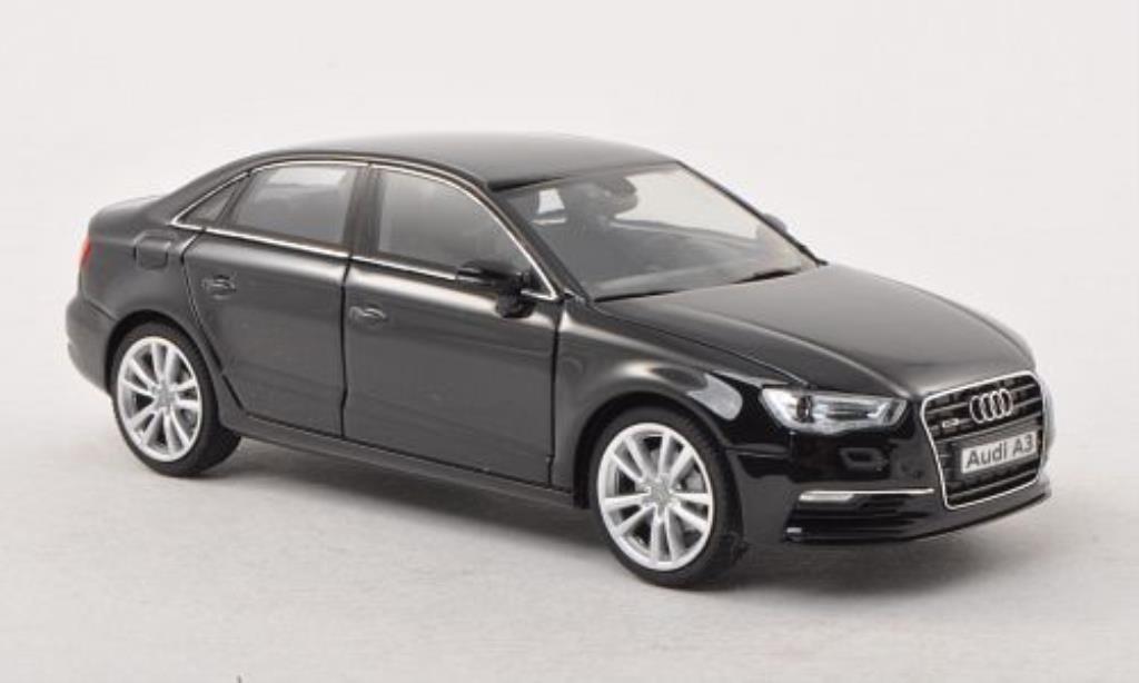 Audi A3 1/43 Herpa Sedan zwart modelauto