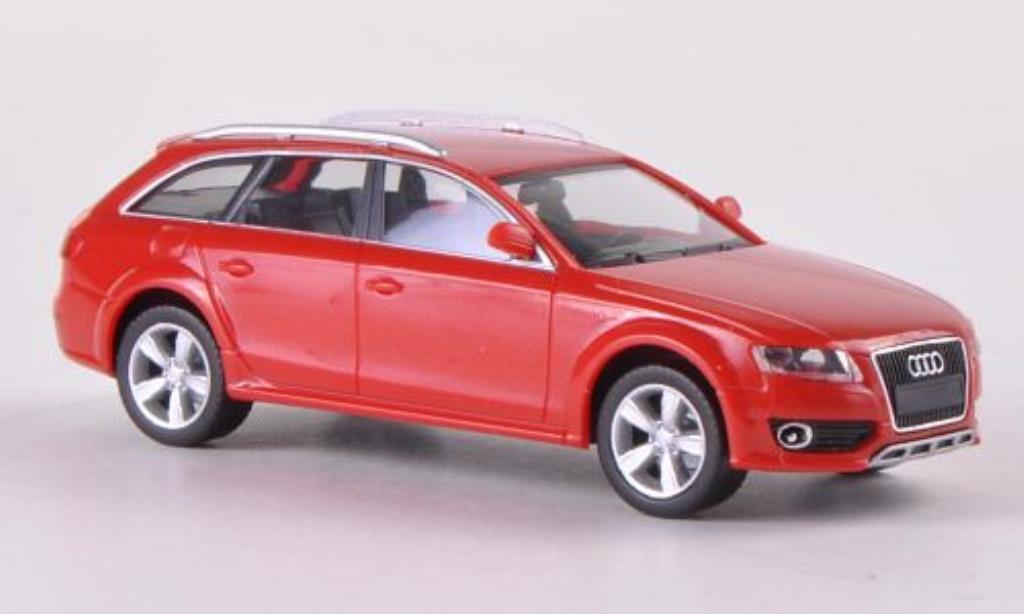 Audi A4 Avant 1/87 Herpa Avant Allroad rood modelauto