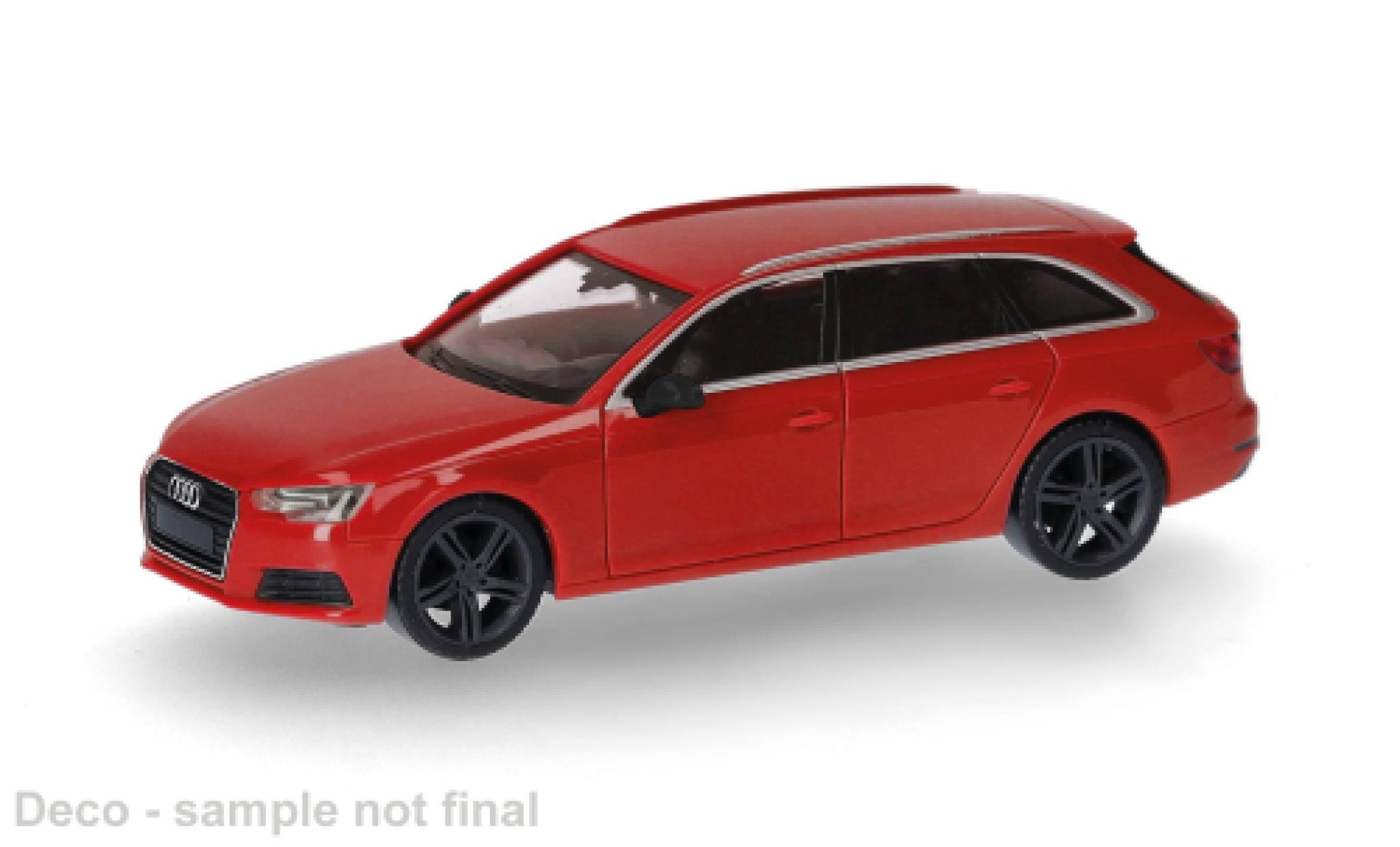 Audi A4 1/87 Herpa Avant rood 1:87 modelauto