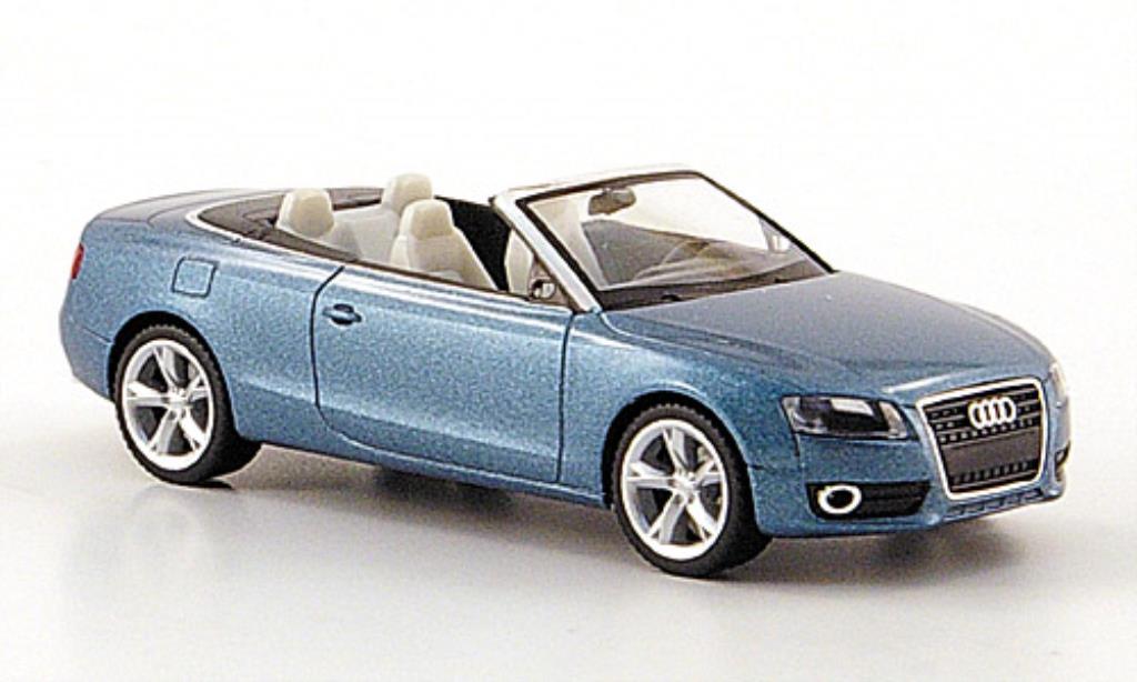 Audi A5 1/87 Herpa Cabriolet blauw 2009 modelauto