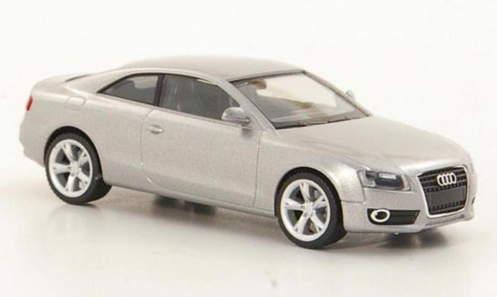 Audi A5 1/87 Herpa grijs-grijs modelauto