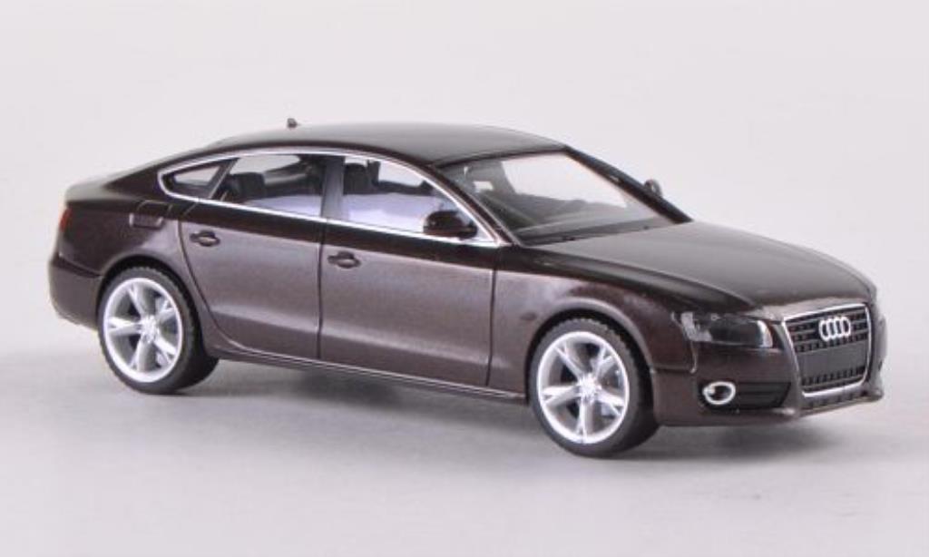 Audi A5 1/87 Herpa Sportback met-.bruin modelauto
