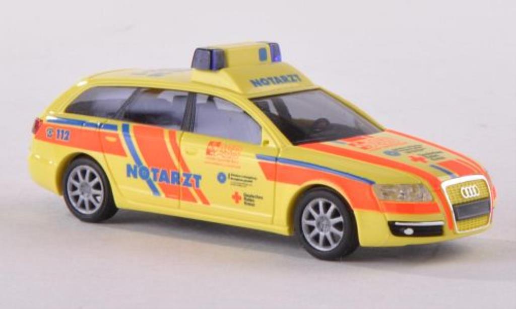 Audi A6 Avant 1/87 Busch Avant ASB Notarzt - Ludwigsburg 2004 modelauto