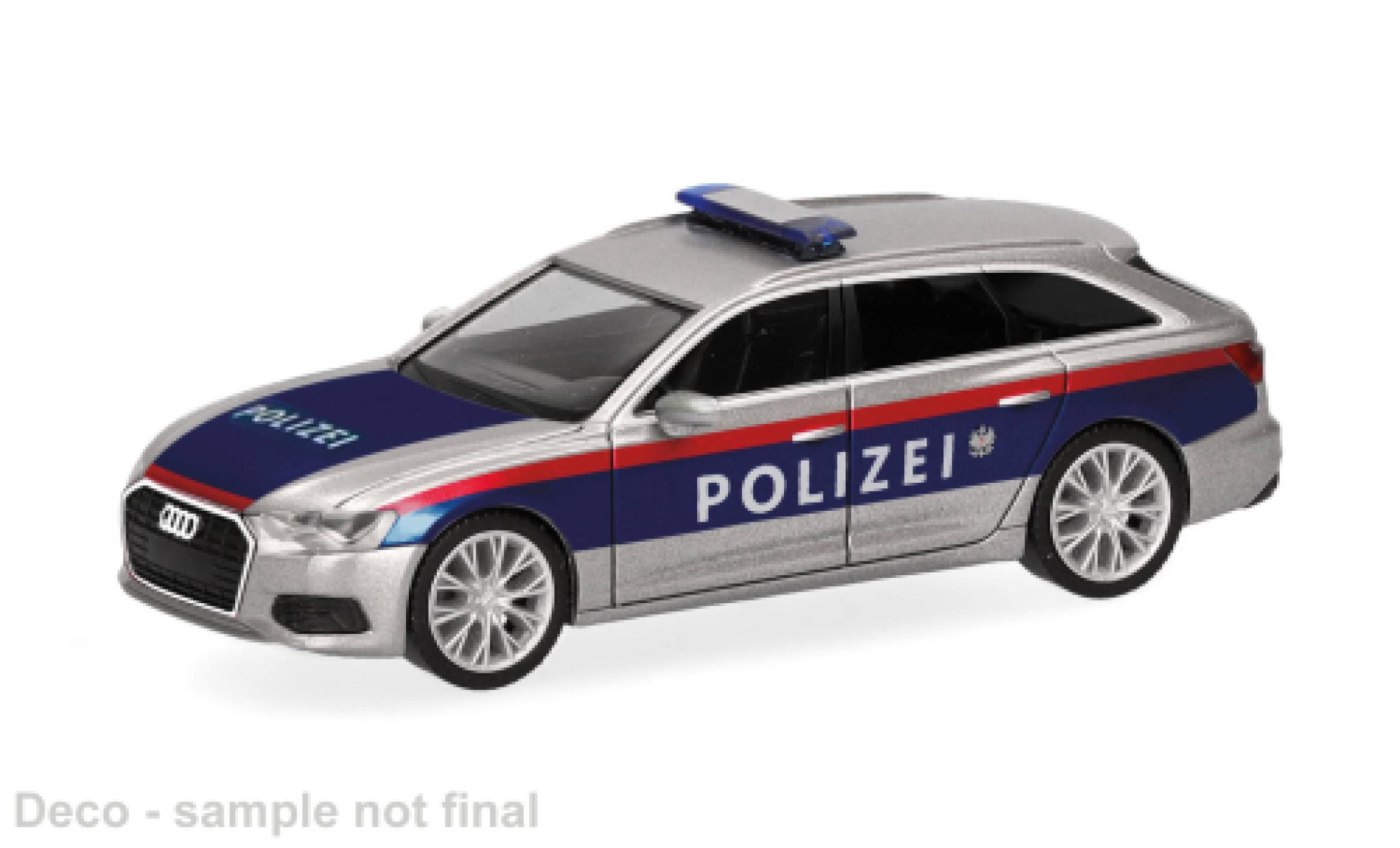 Audi A6 1/87 Herpa Avant Politie (A) 1:87 modelauto